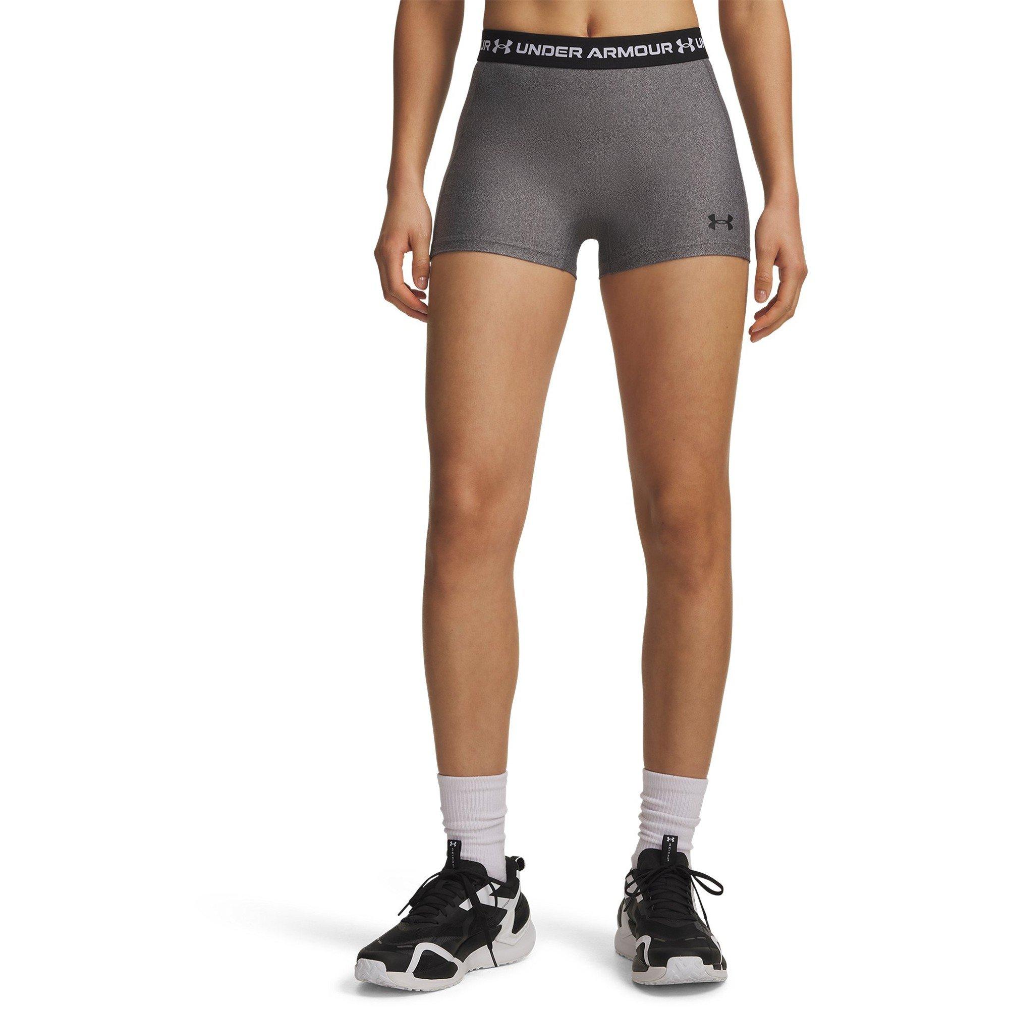 Under Armour Women's Heatgear Performance Gym Shorts - Charcoal/Black - 10 (S)