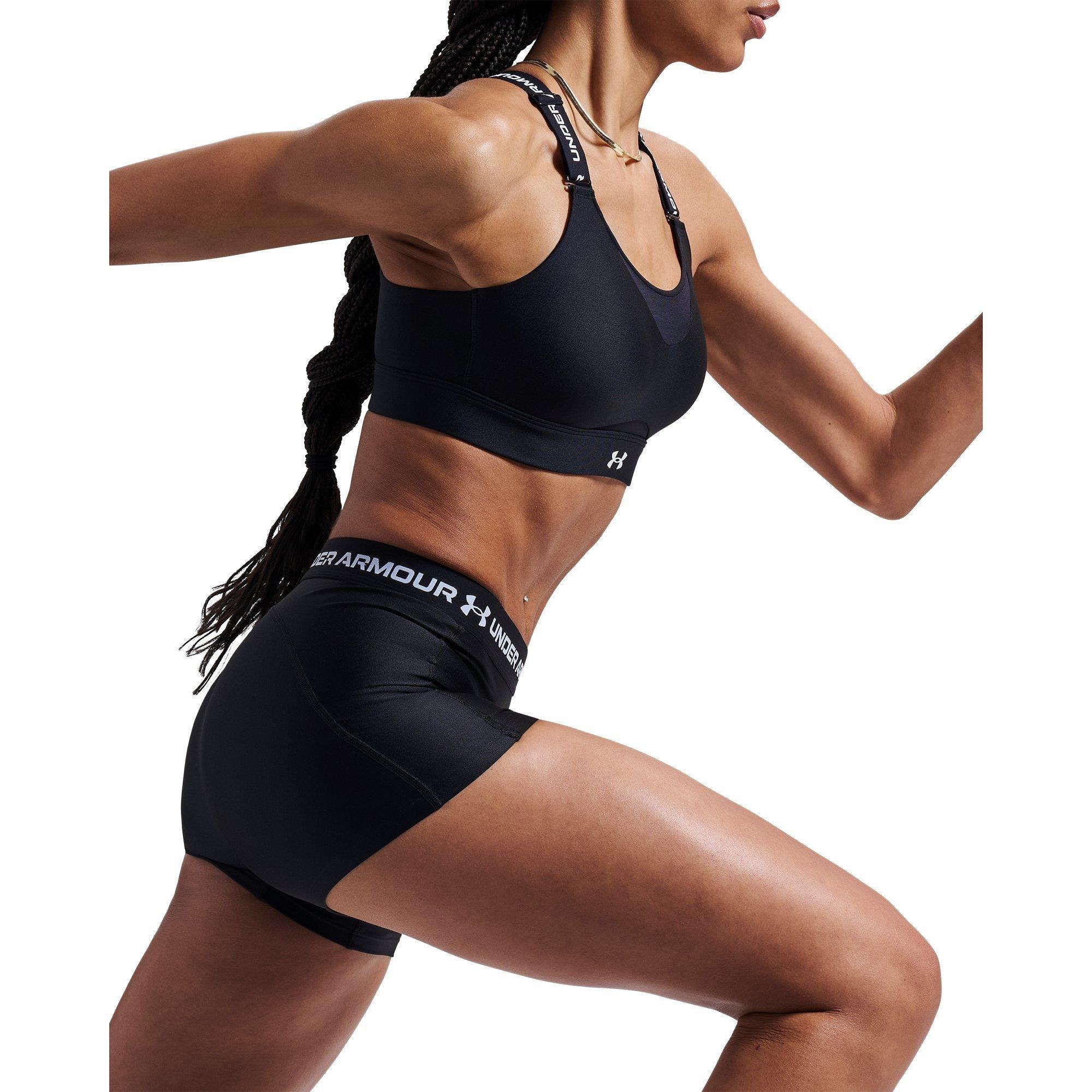 Black - Under Armour - Women's Heatgear Performance Gym Shorts - 10