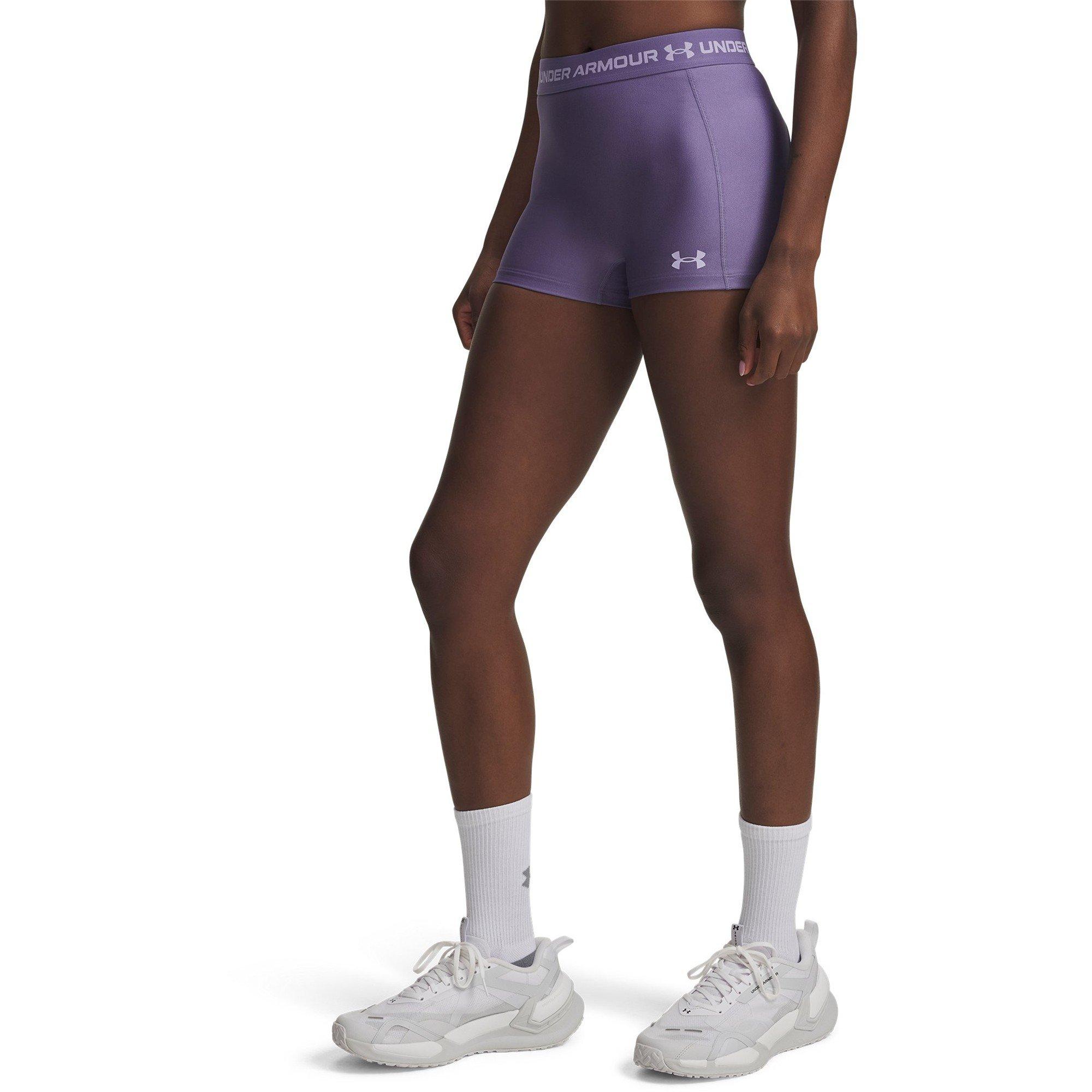 Under Armour Women's Heatgear Performance Gym Shorts - Purple Luxe - 10 (S)