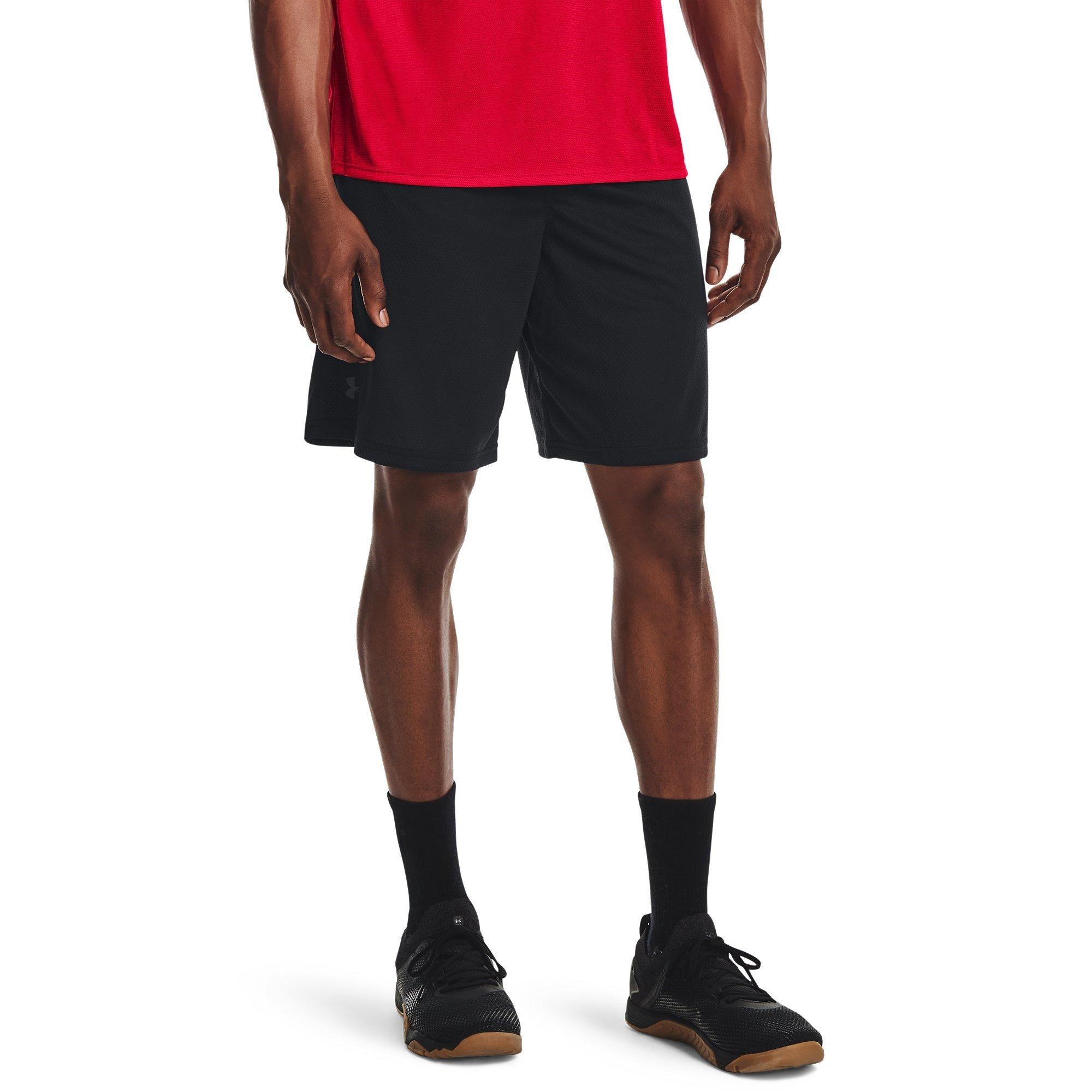 Black/Pt Gray - Under Armour - Tech Mesh Mens Performance Shorts - 3