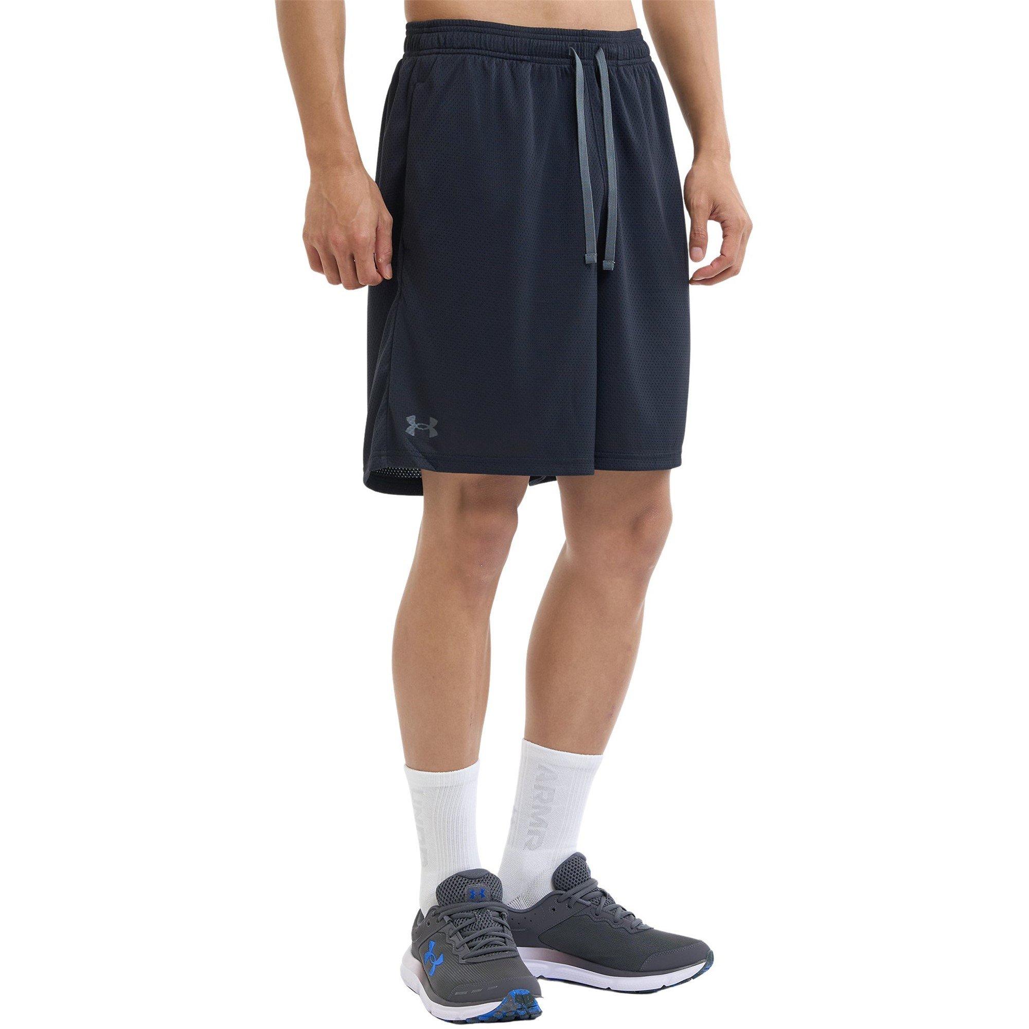 Black/Pt Gray - Under Armour - Tech Mesh Mens Performance Shorts - 9