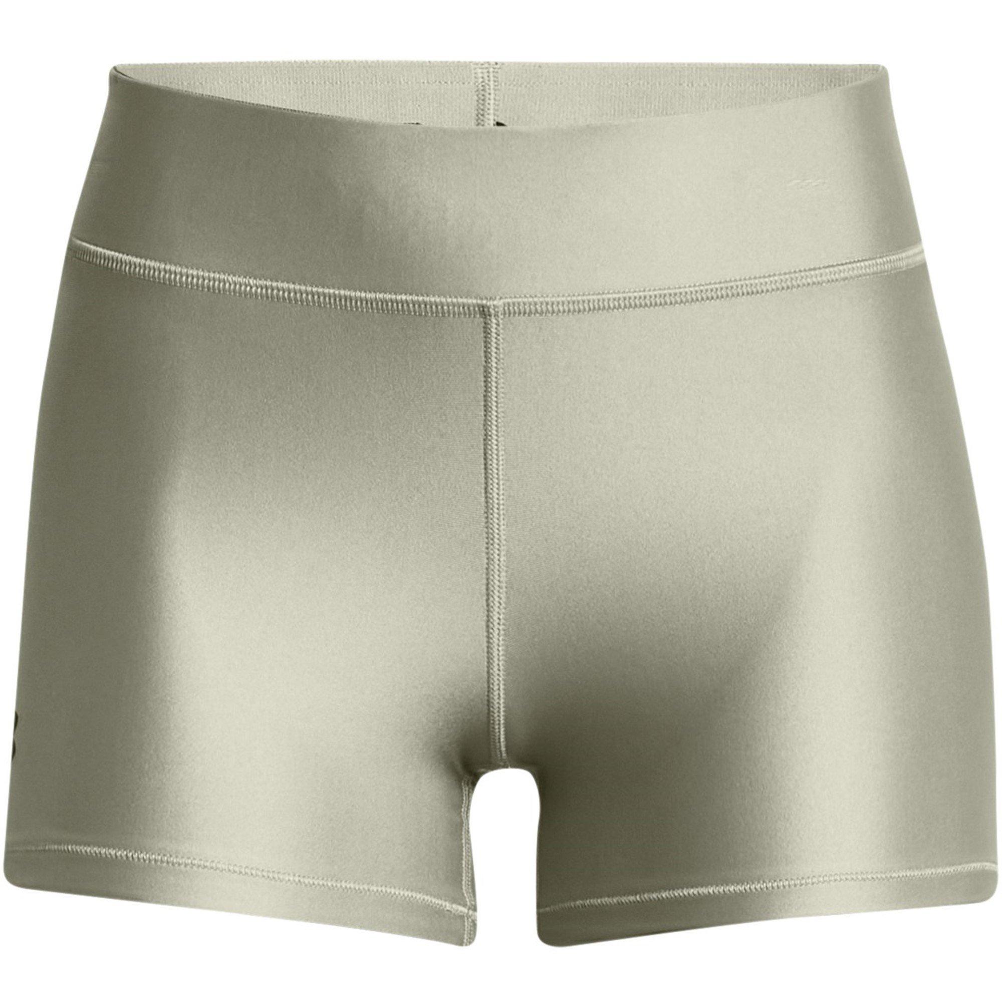 Green - Under Armour - Under HeatGear Mid Shorty Shorts Womens - 1