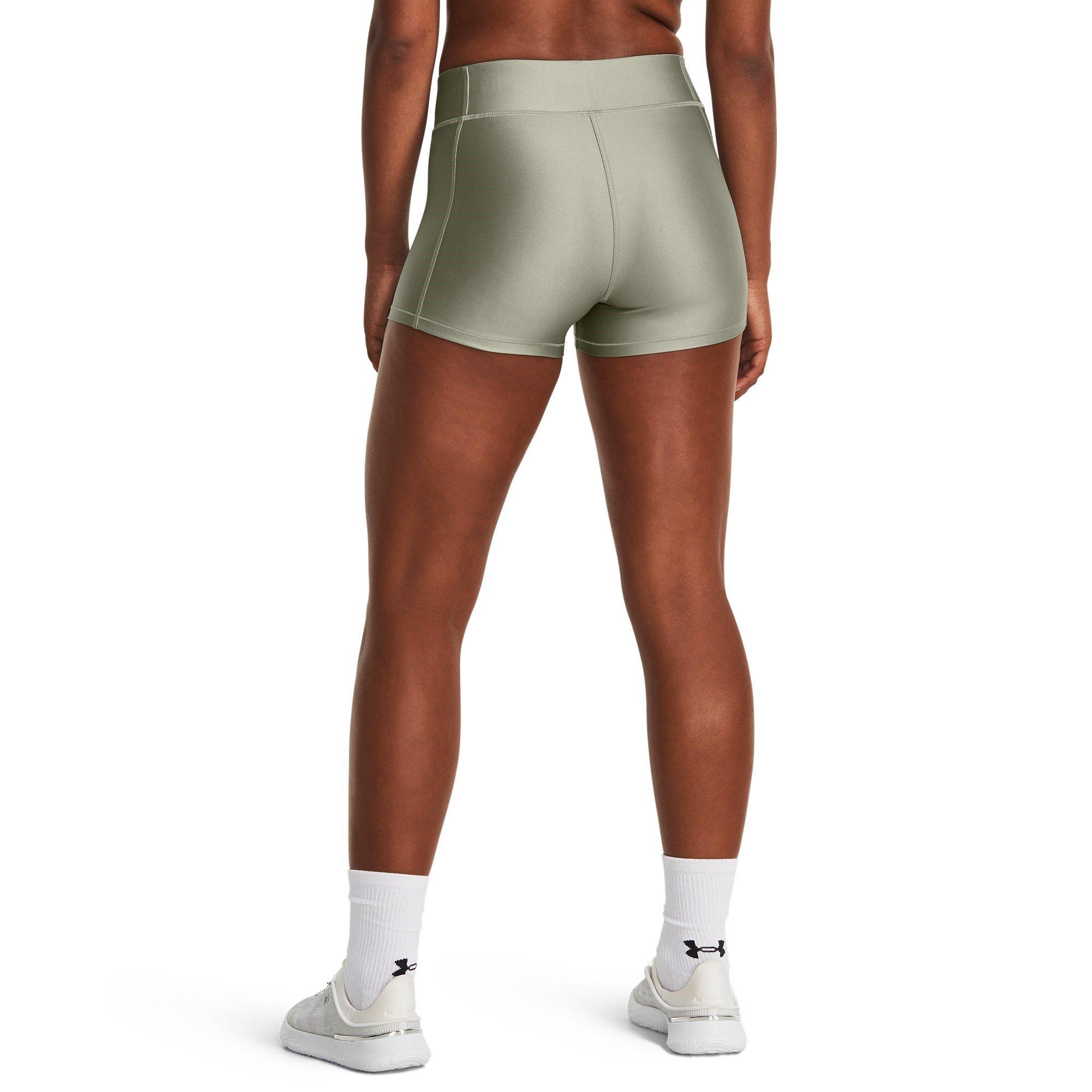 Grün - Under Armour - HeatGear Mid Shorty Shorts Womens - 3