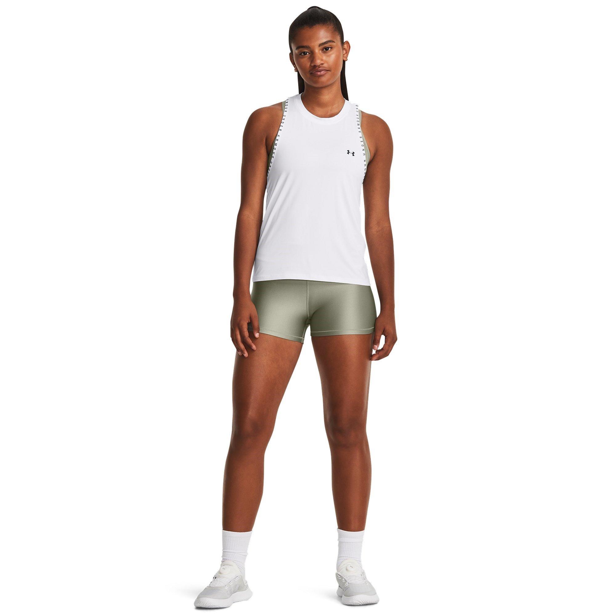 Grün - Under Armour - HeatGear Mid Shorty Shorts Womens - 4