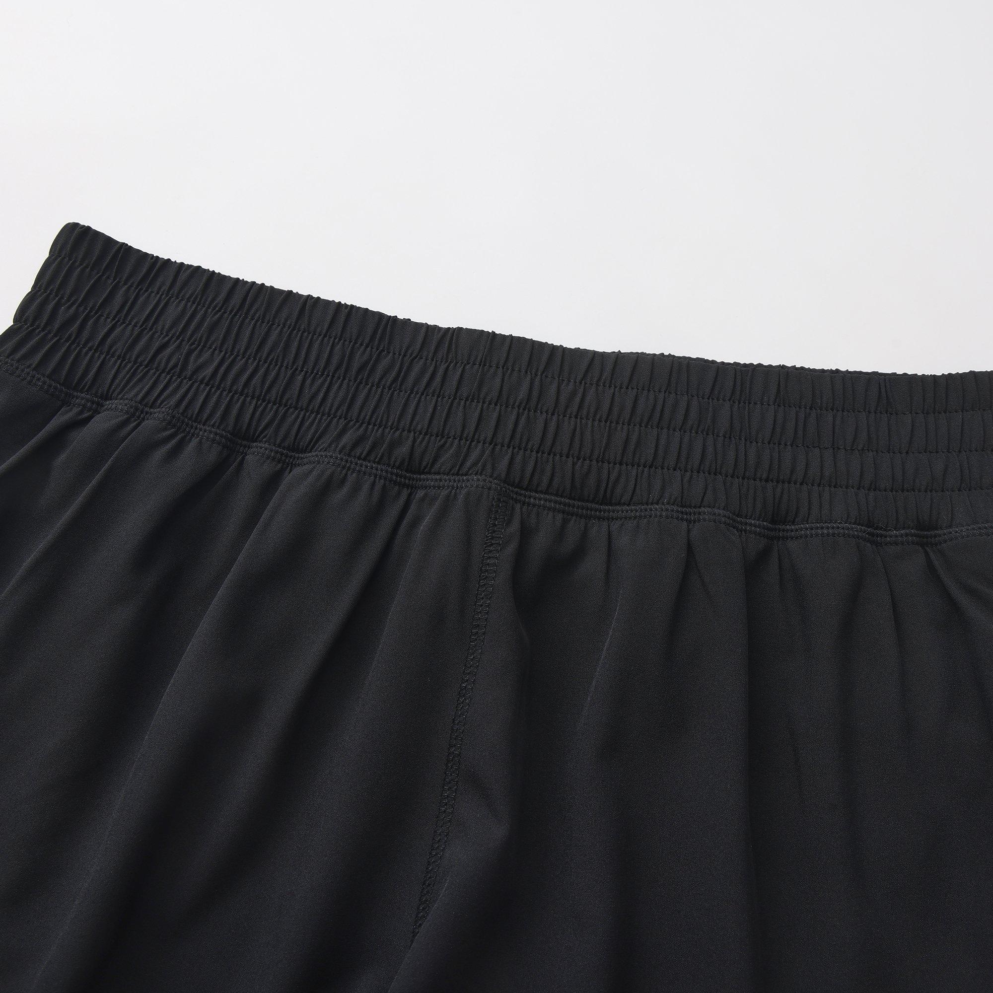 Black - LA Gear - LA Gear Essential High-Waisted 2-in-1 Running Shorts Womens - 4