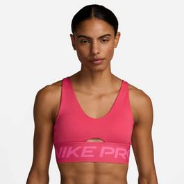 Nike Pro Indy Plunge Women'S Medium-Support Padded Sports Bra Medium Impact Womens