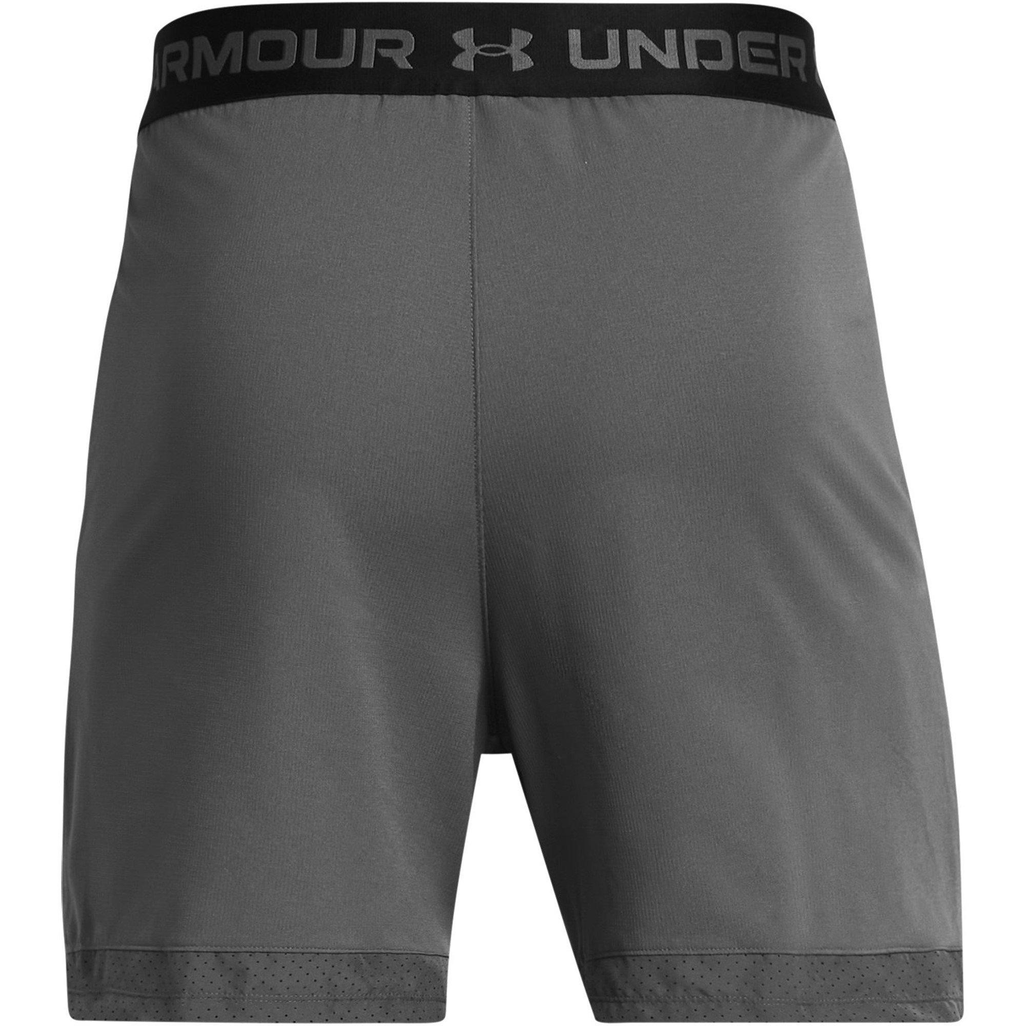 Castlerock/Blk - Under Armour - Men's Vanish Performance Gym Shorts - 6