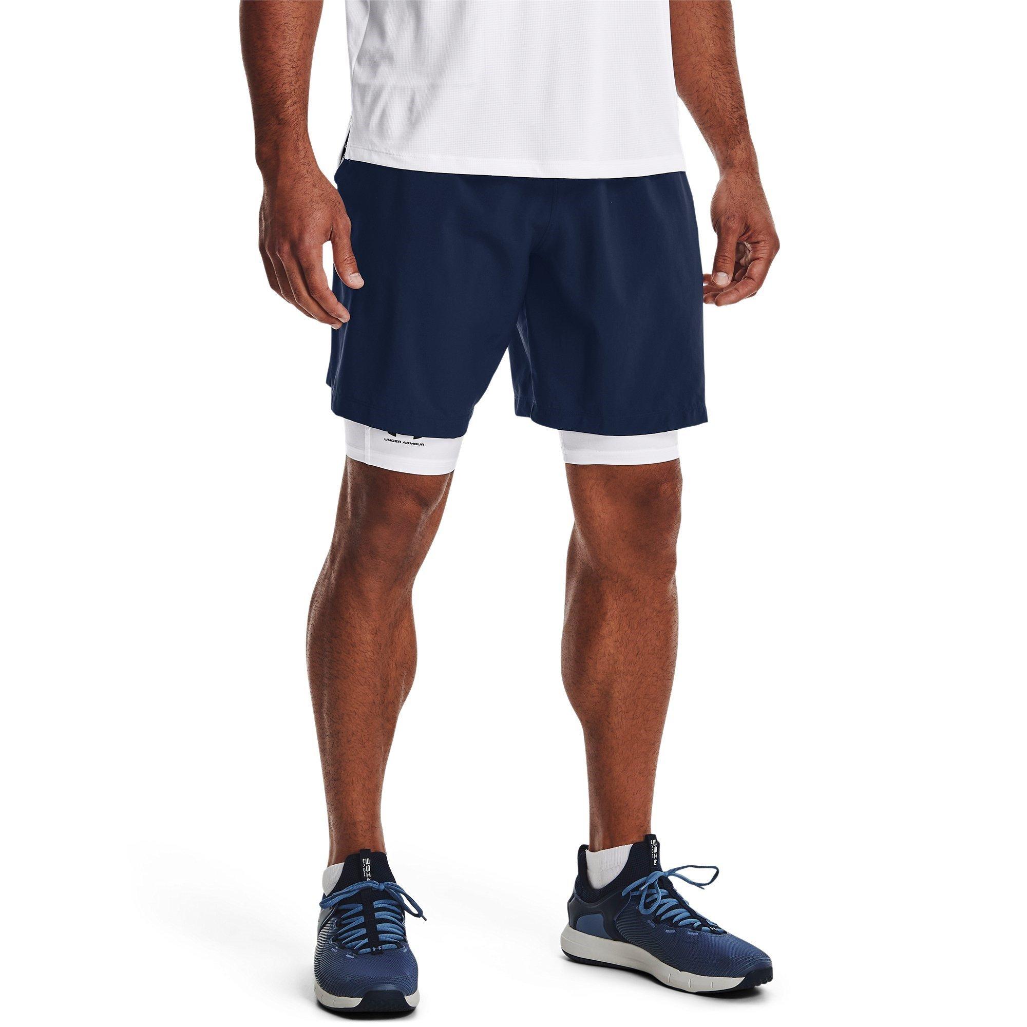 Academy/White - Under Armour - Woven Graphic Mens Performance Shorts - 3