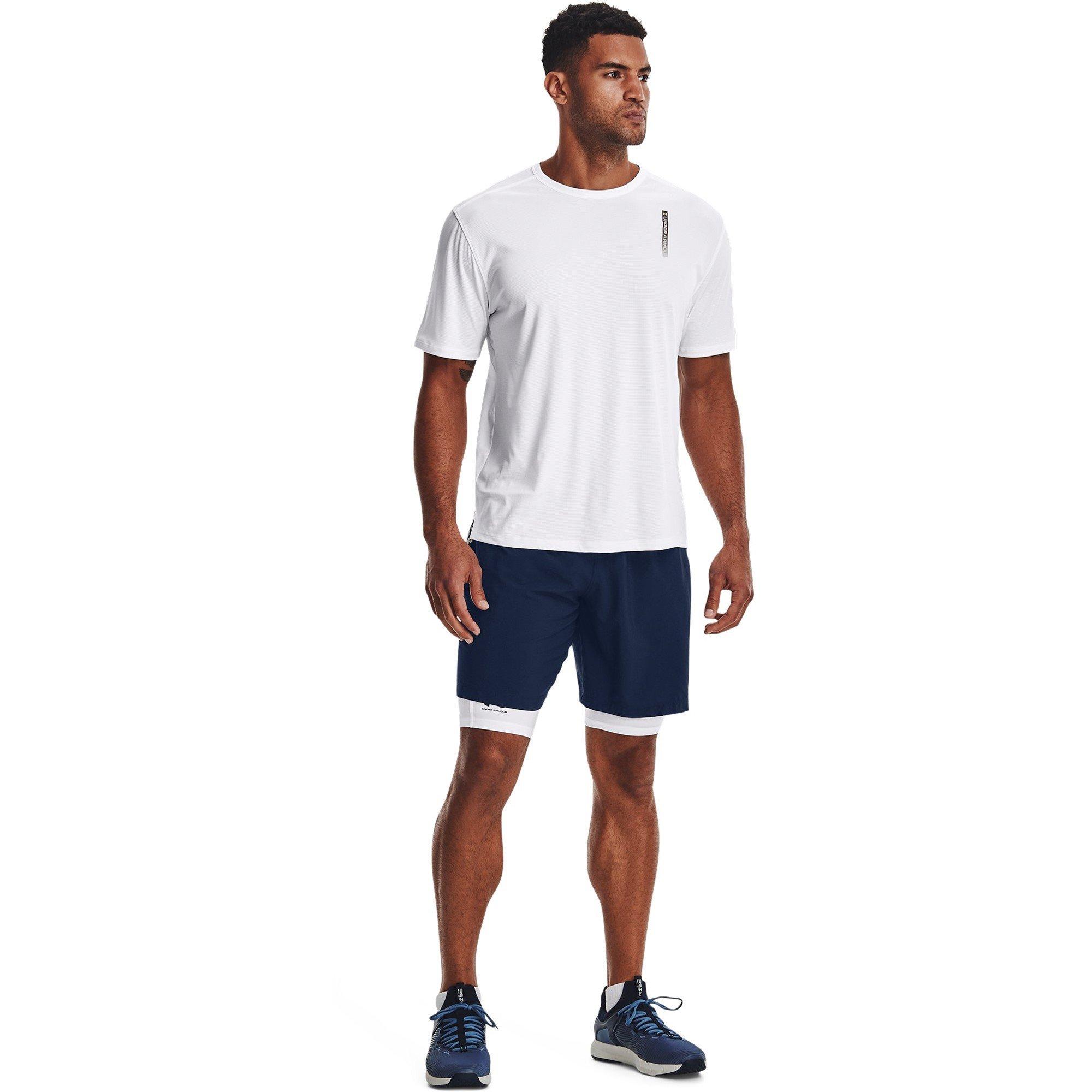 Academy/White - Under Armour - Woven Graphic Mens Performance Shorts - 7