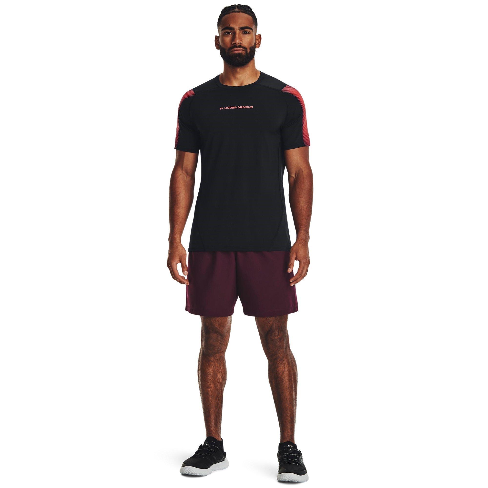 Maroon/Beta - Under Armour - Under Woven Graphic Mens Performance Shorts - 4