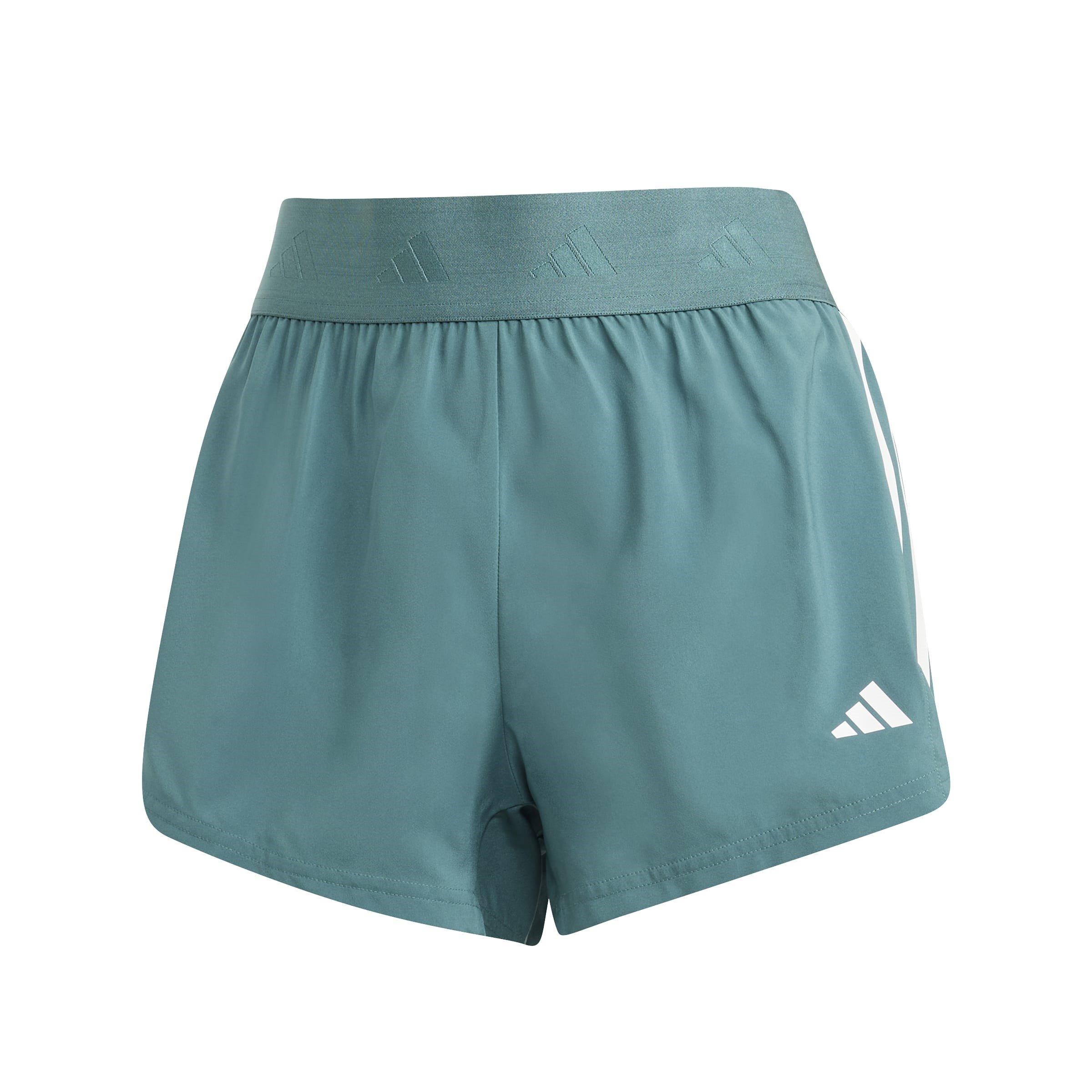 Teal - adidas - Women's Performance Gym Shorts - 1