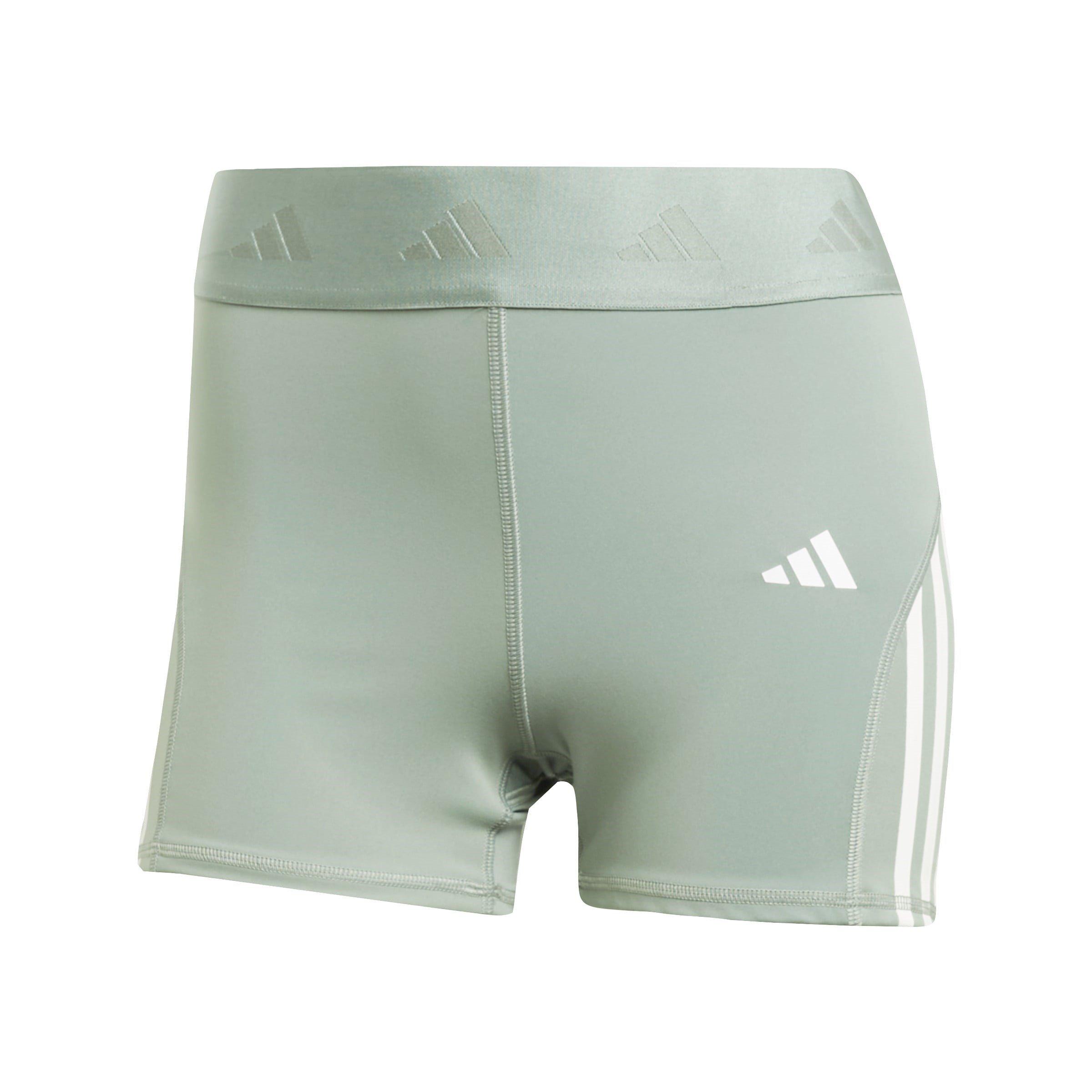 Adidas Women's Performance Gym Shorts - Linen Green - M (12-14)