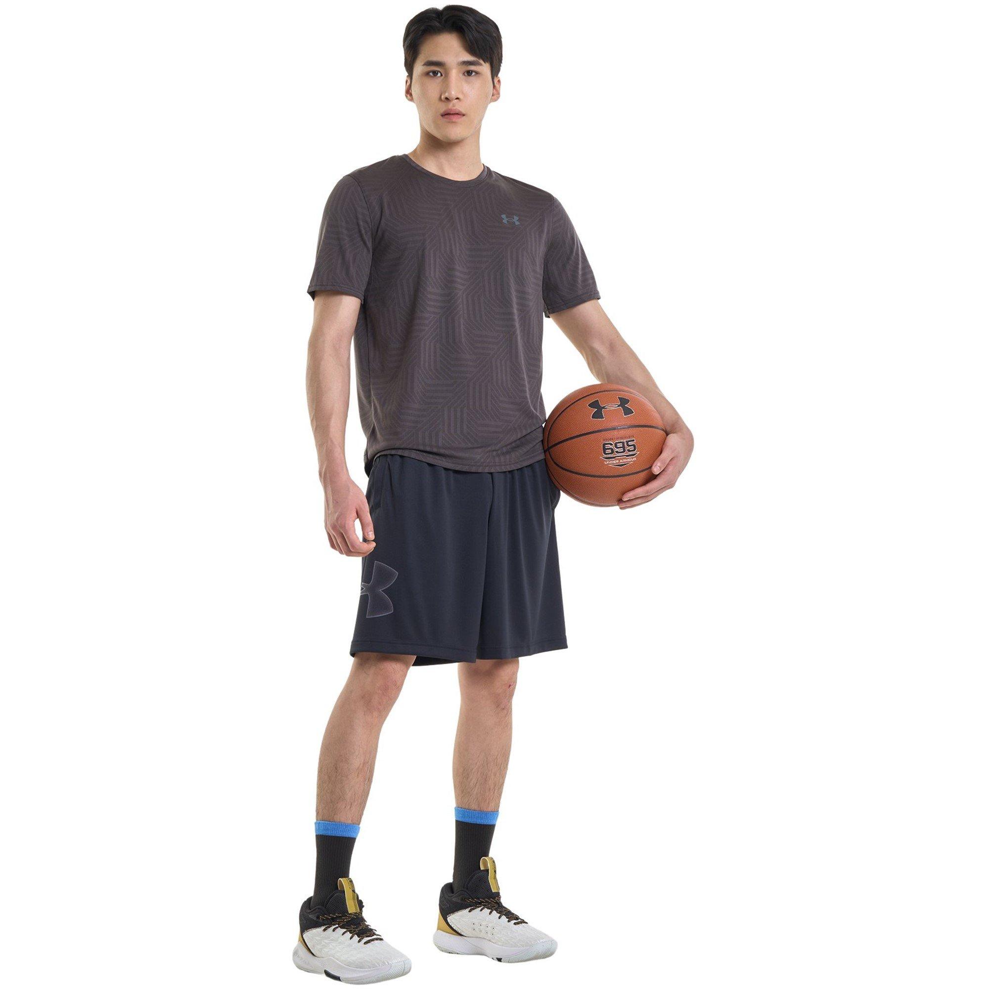 Black/Graphite - Under Armour - Under Tech Graphic Mens Shorts - 12