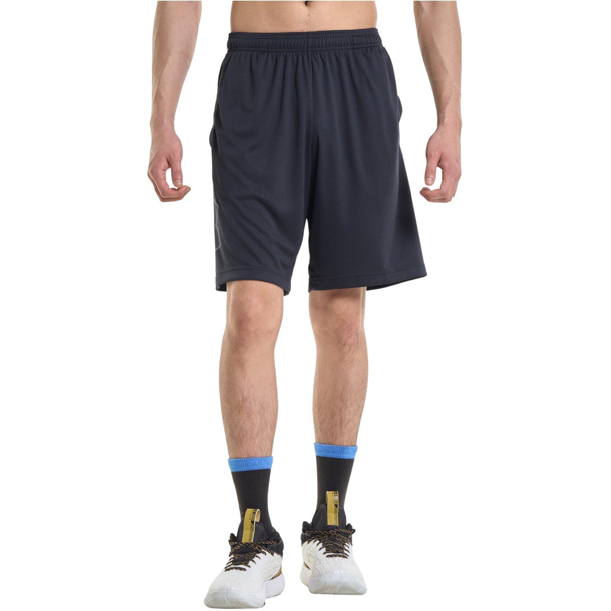 Black/Graphite - Under Armour - Under Tech Graphic Mens Shorts - 8