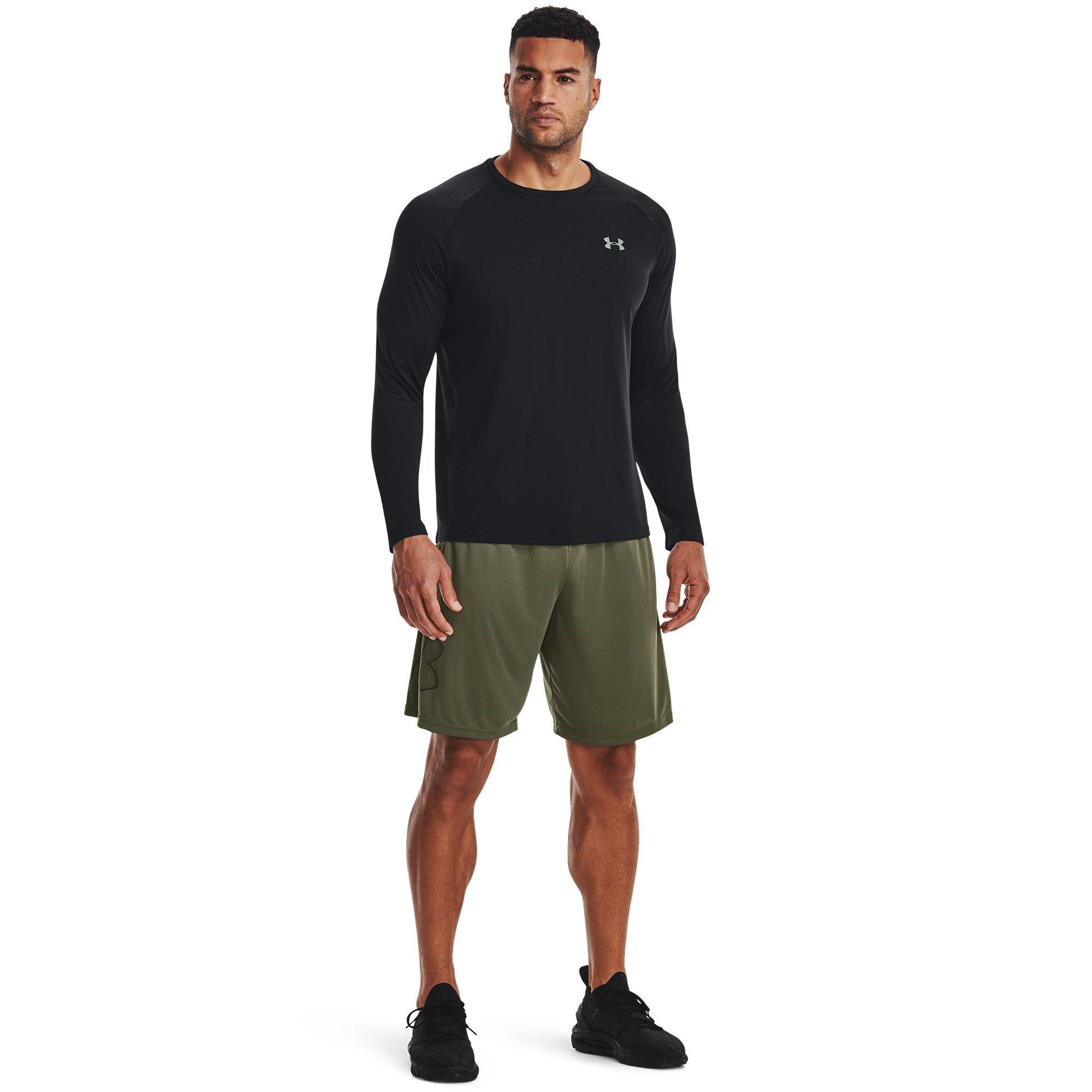 Mar.Green/Blk - Under Armour - Under Tech Graphic Mens Shorts - 4