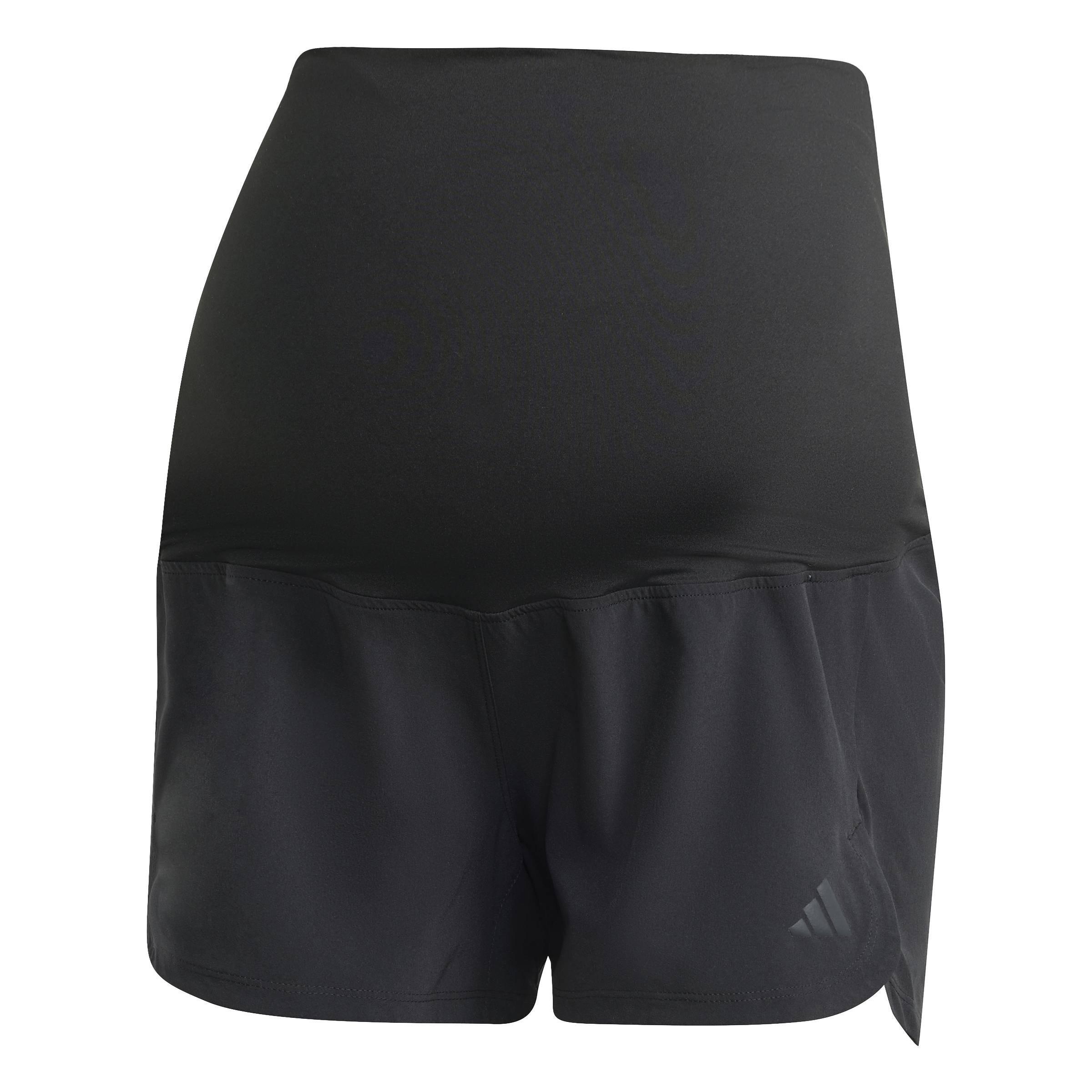 Adidas Women's Pacer Maternity Gym Shorts - Black - 16 (XL)