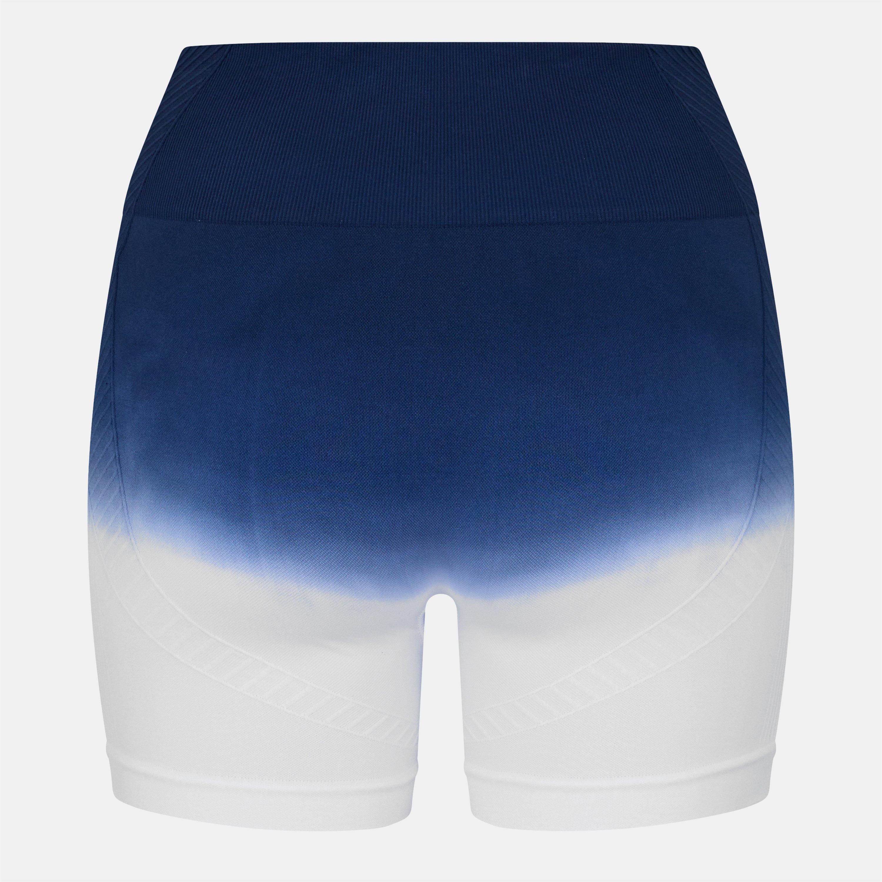 Navy/White - USA Pro - Seamless 5 Ombre Shorts Womens - 2