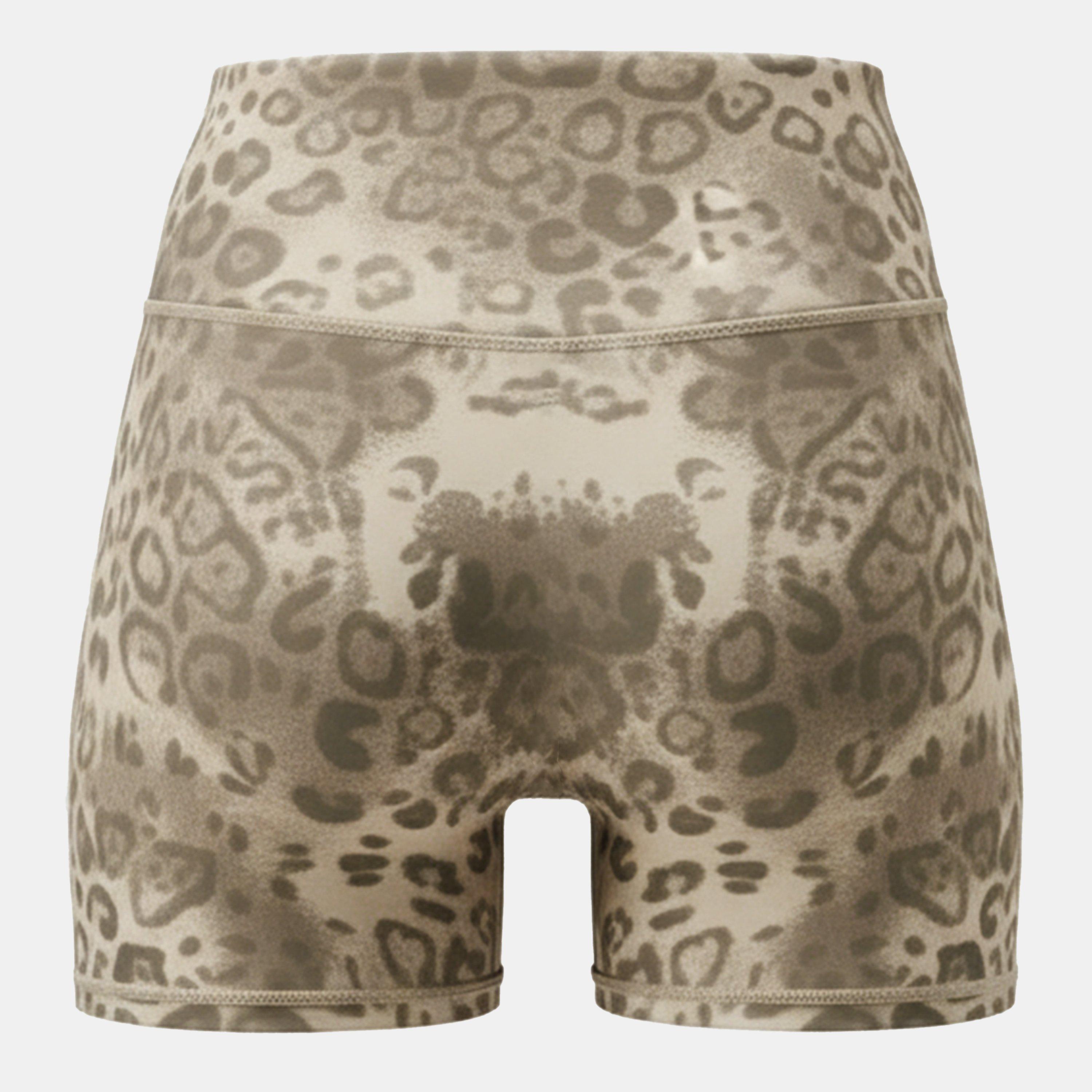 Verschwommener Leopard - USA Pro - Pro Training 5-Inch Waistband Shorts Womens - 2