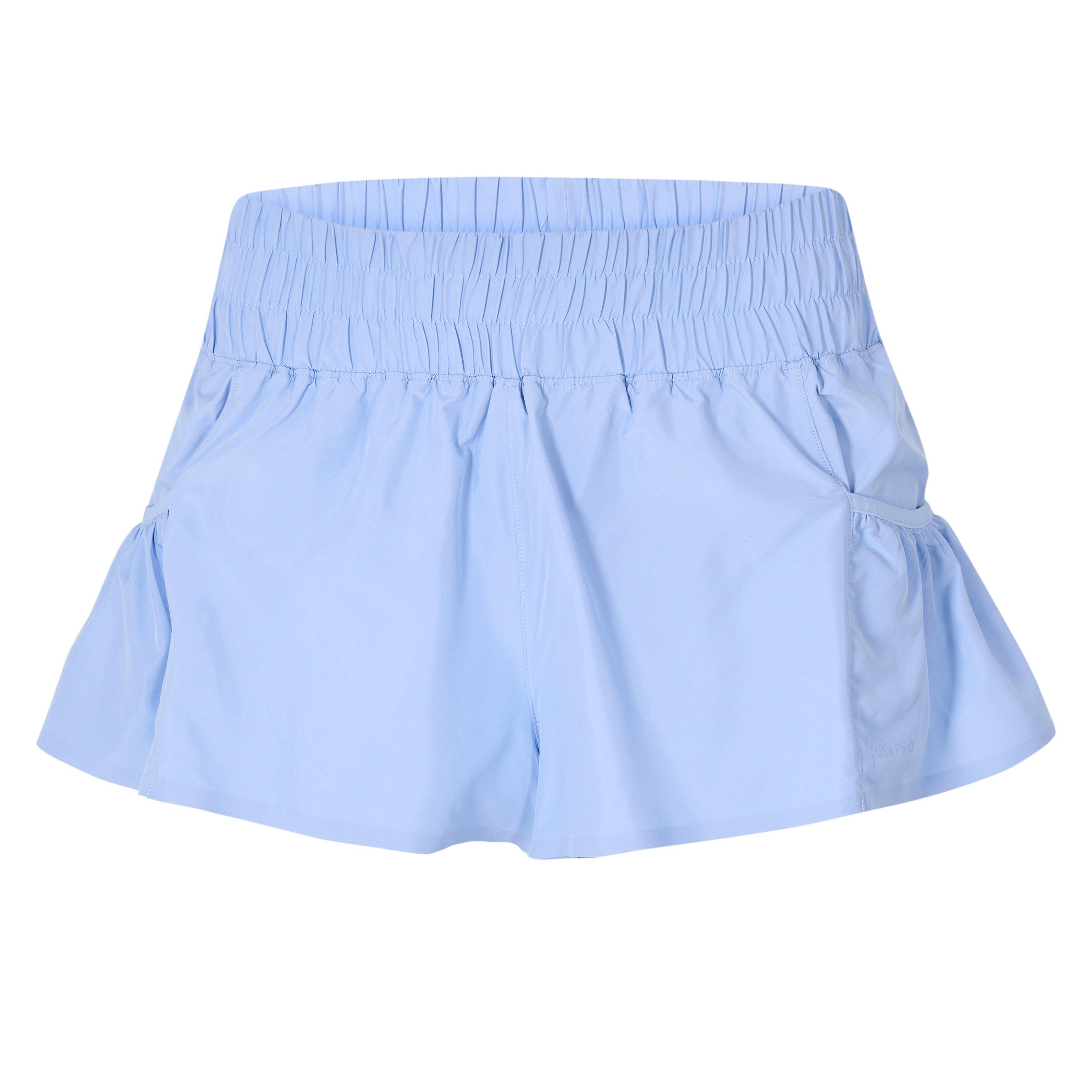 Usa Pro Women's Flow 2In1 Short - Brunera Blue - 12 (40)