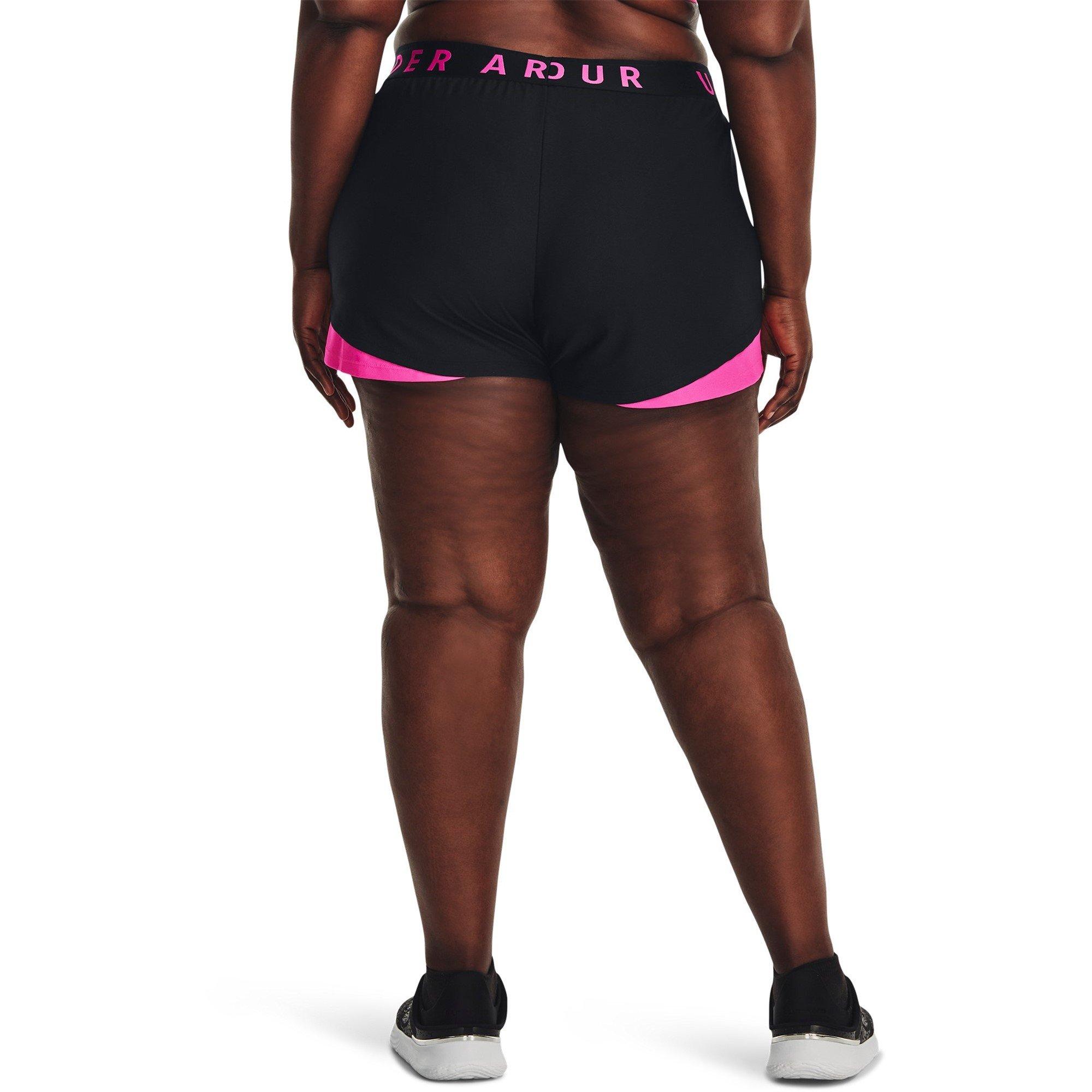 Black - Under Armour - Women's Play Up 3.0 Performance Gym Shorts - 4