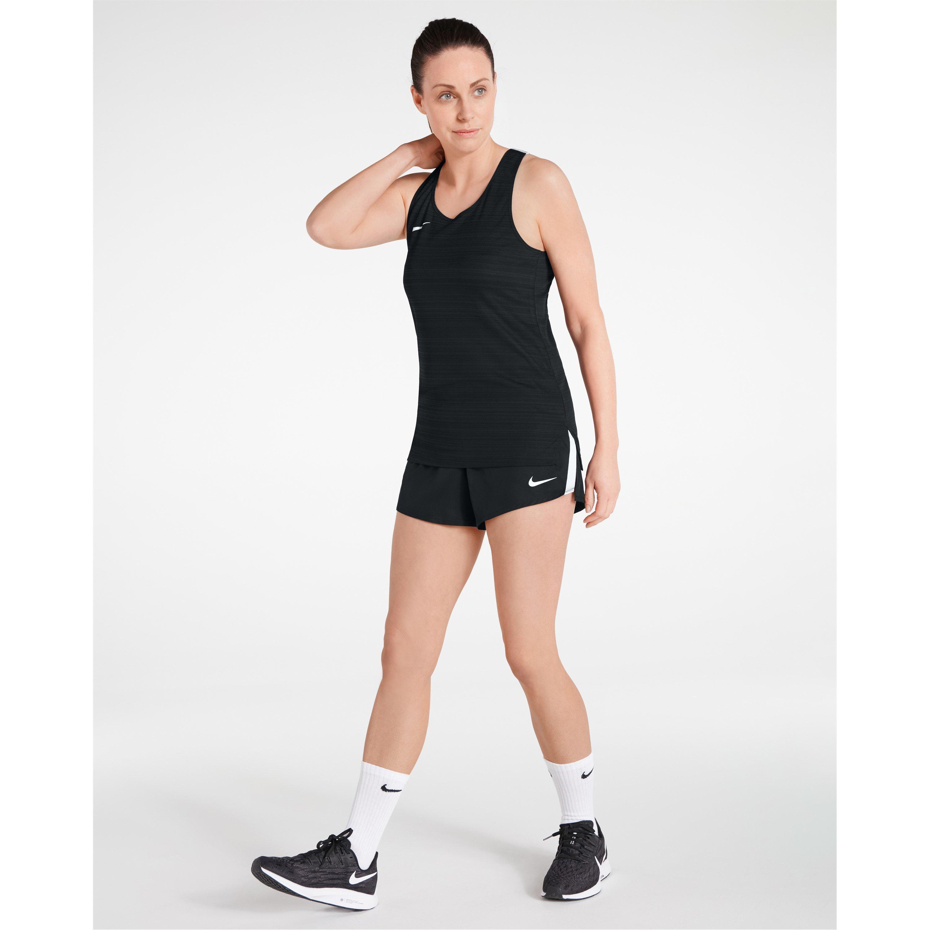 Black/White - Nike - Women's Performance Gym Shorts - 1