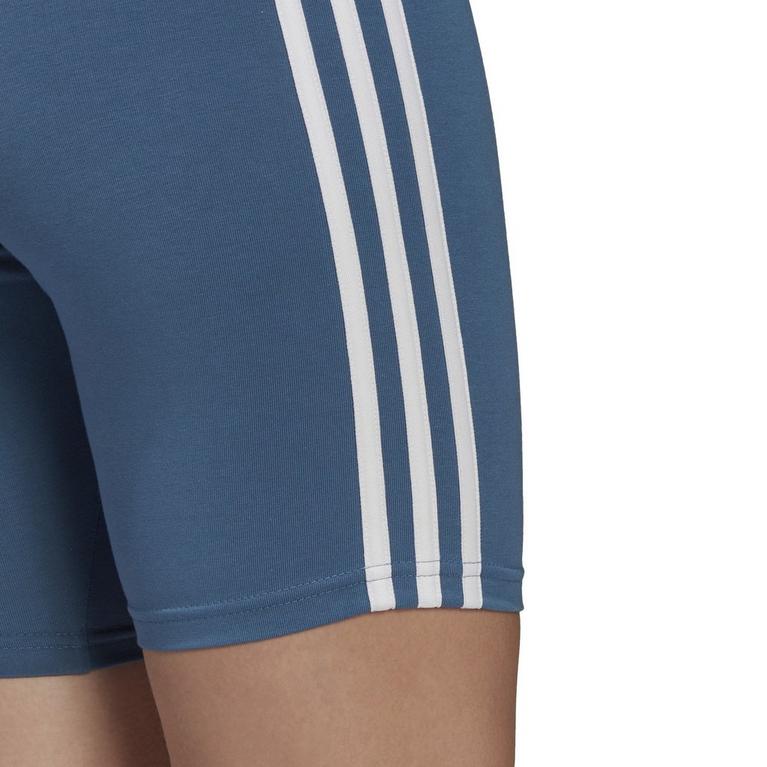 Bleu/Blanc - adidas - 3-Stripe Bike Short Womens - 6