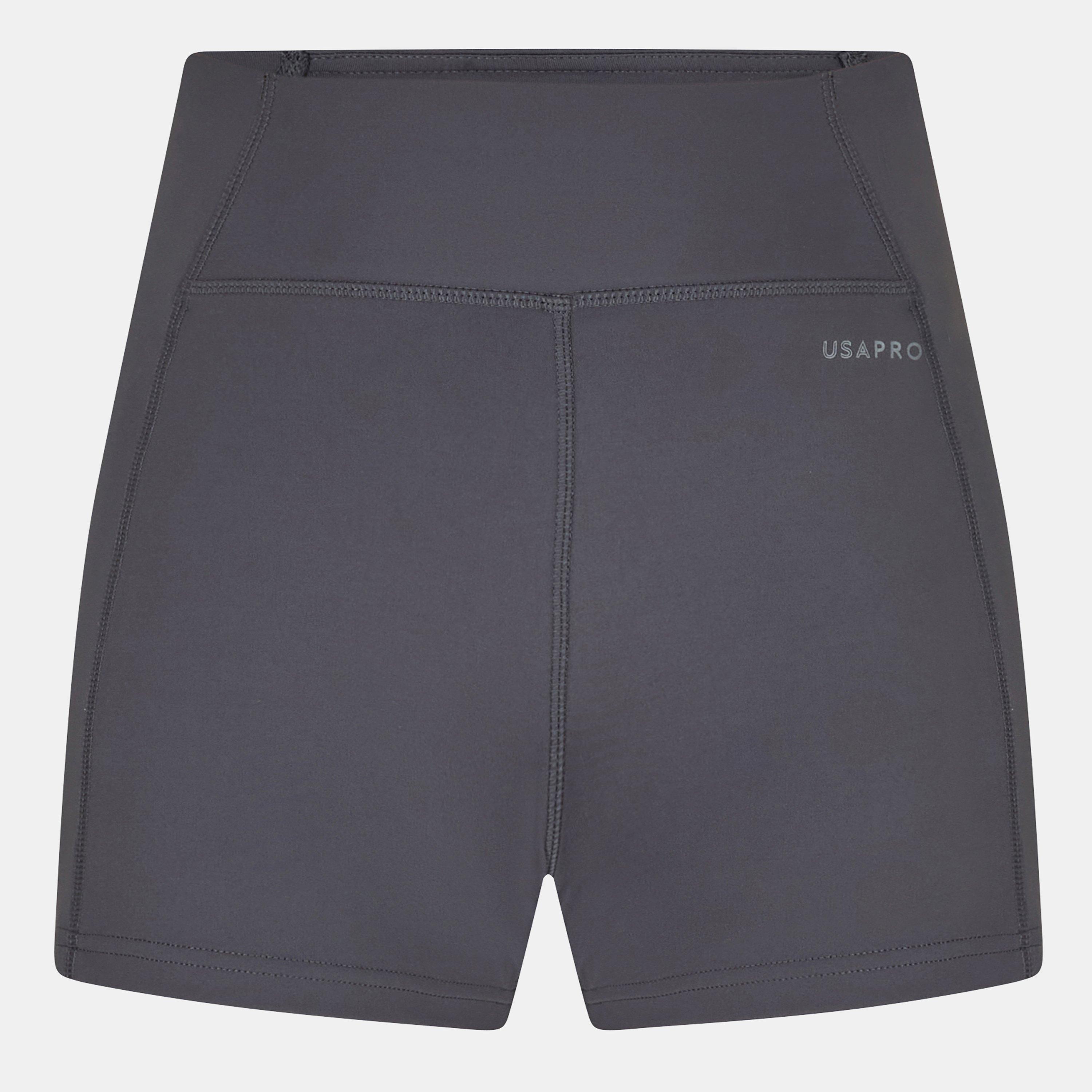 Usa Pro Women's 3 Inch Shorts - Charcoal - 12 (40)