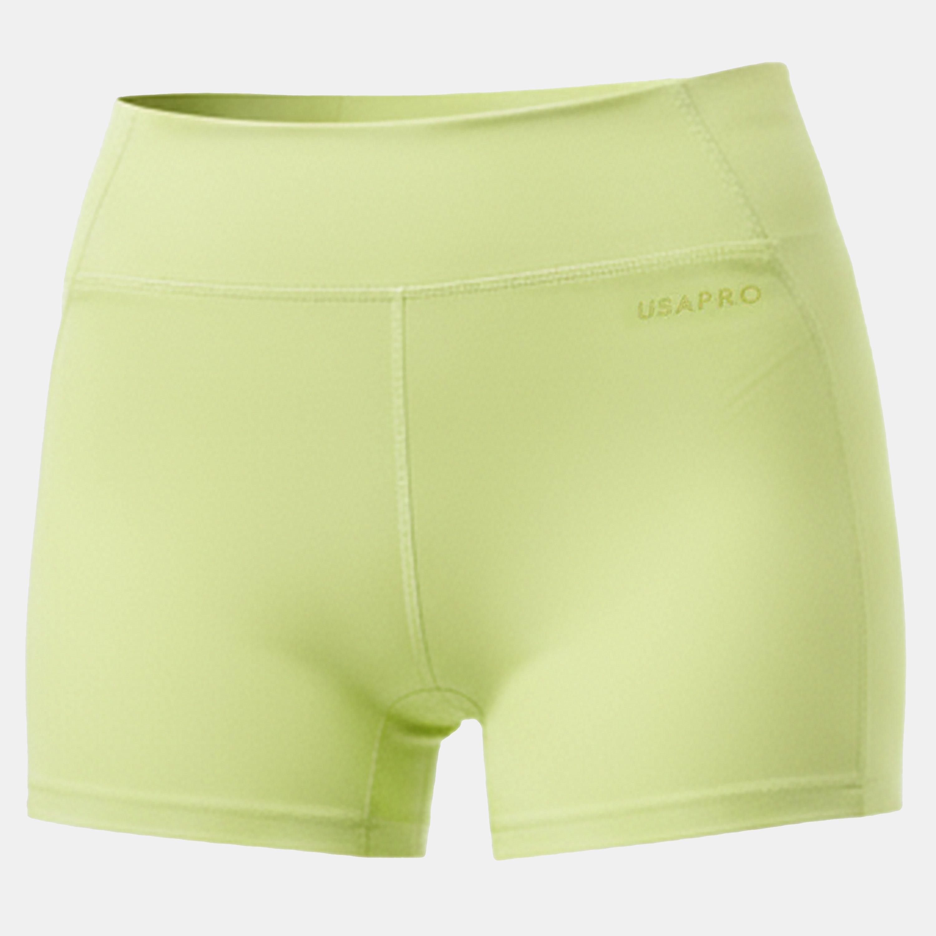 Usa Pro Women's 3 Inch Shorts - Yuzu - 8 (36)