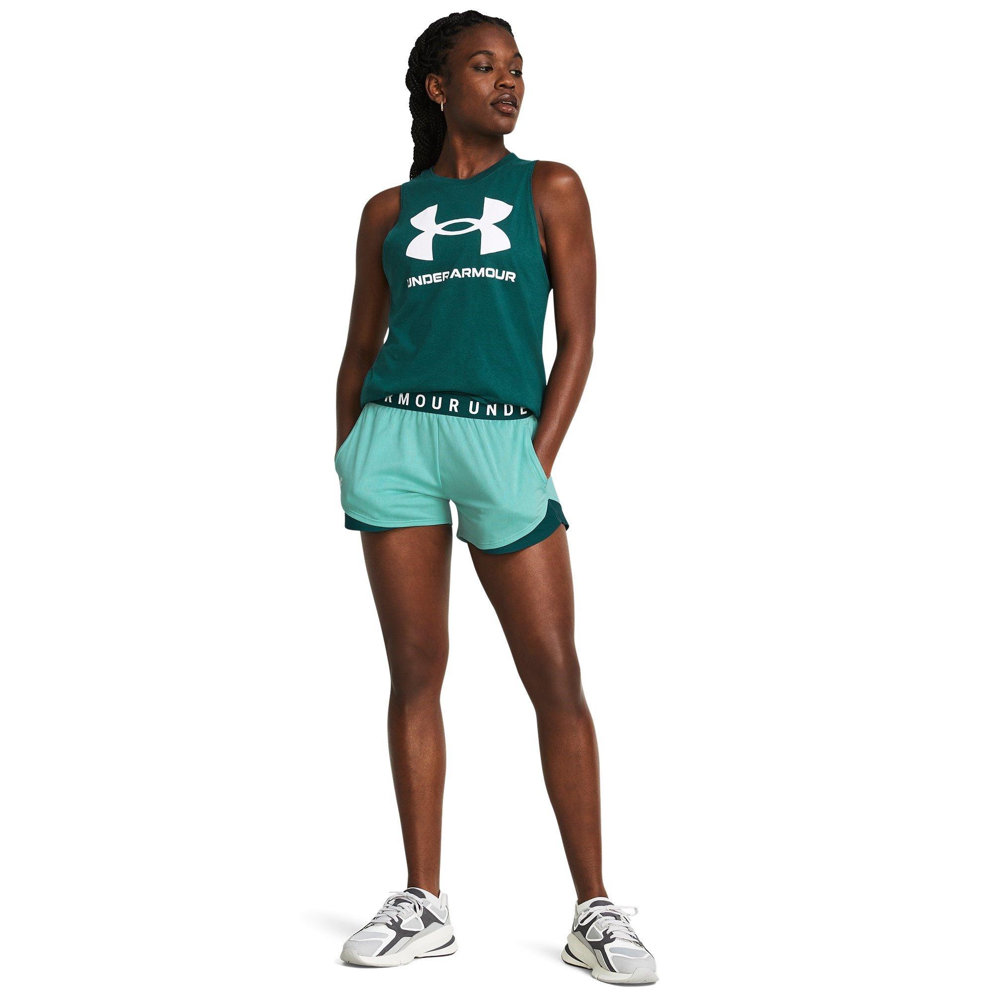 Green - Under Armour - Play Up Shorts - 4