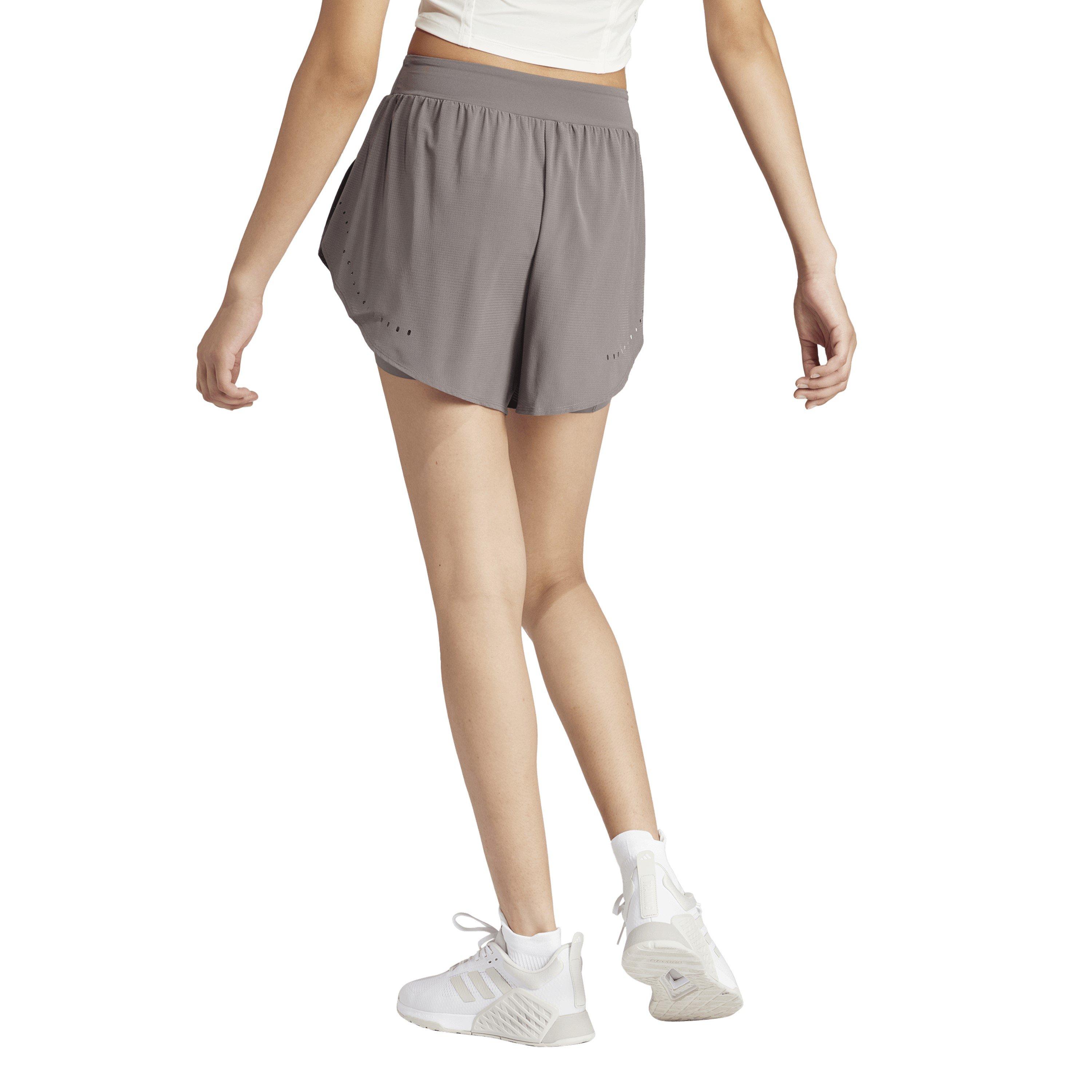 Holzkohle - adidas - D4t Hiit 2in1sh Gym Short Womens - 3