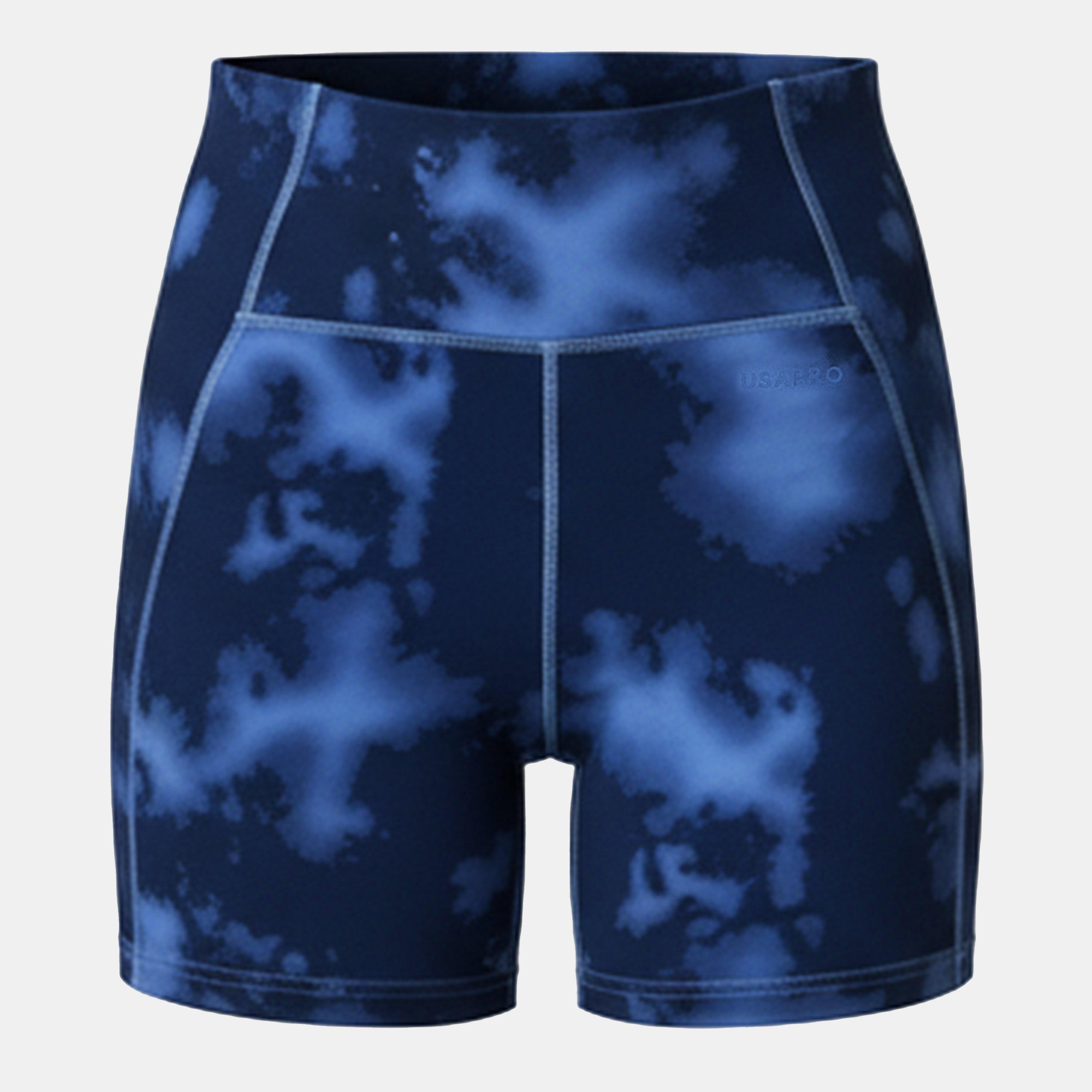 Usa Pro Women's Training 5-Inch Shorts - Navy Acid Dye - 10 (38)