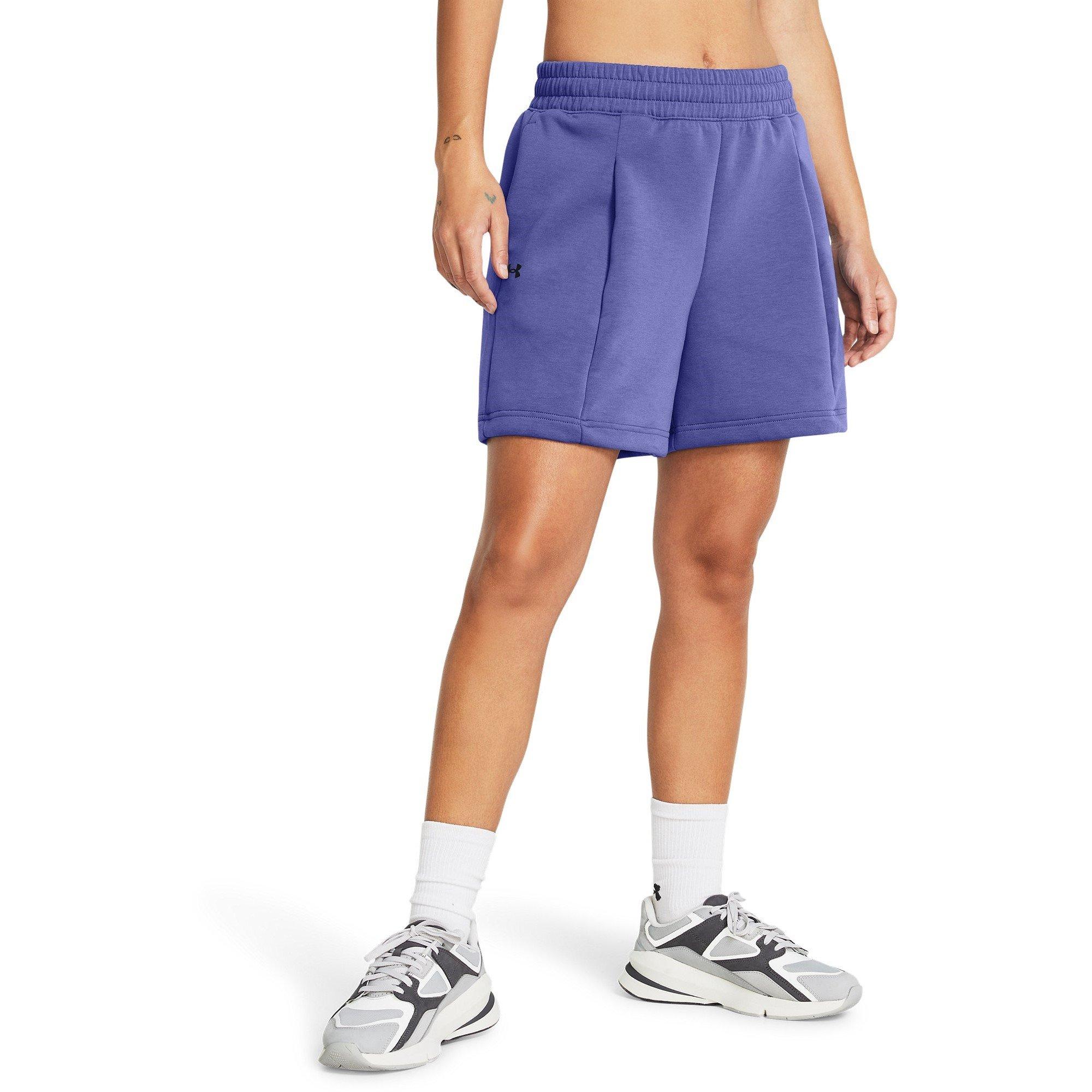 Purple - Under Armour - Women's Fleece Performance Gym Shorts - 3