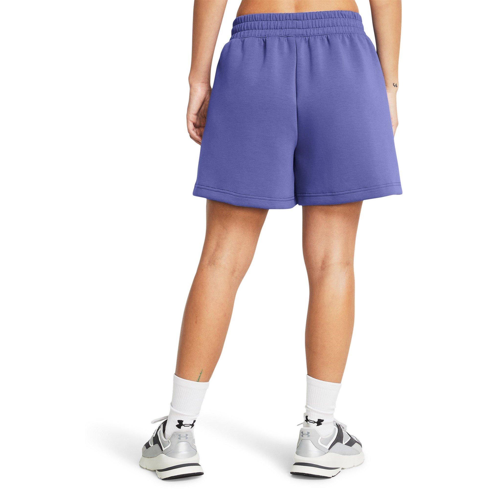 Purple - Under Armour - Women's Fleece Performance Gym Shorts - 4