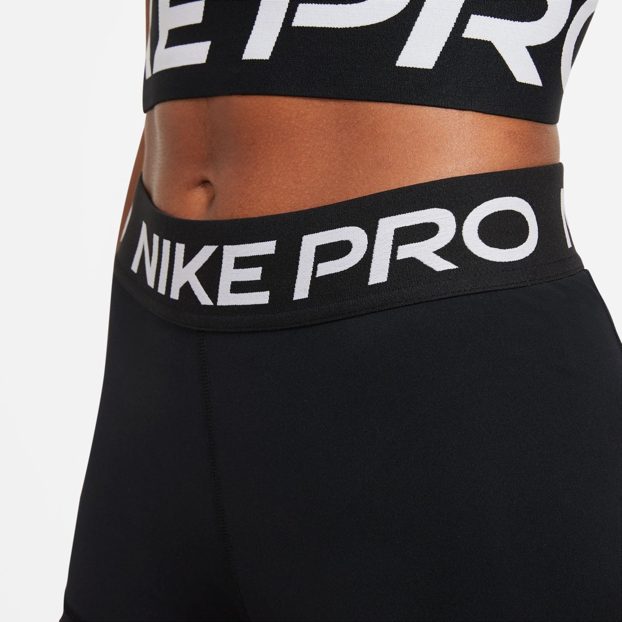 Black - Nike - Pro Three Inch Shorts Womens - 4