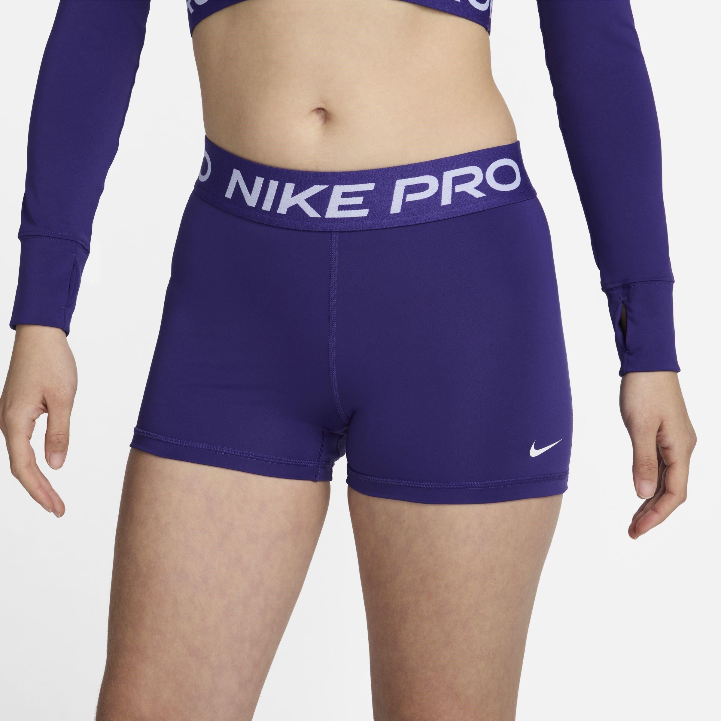 nike pro three inch shorts ladies