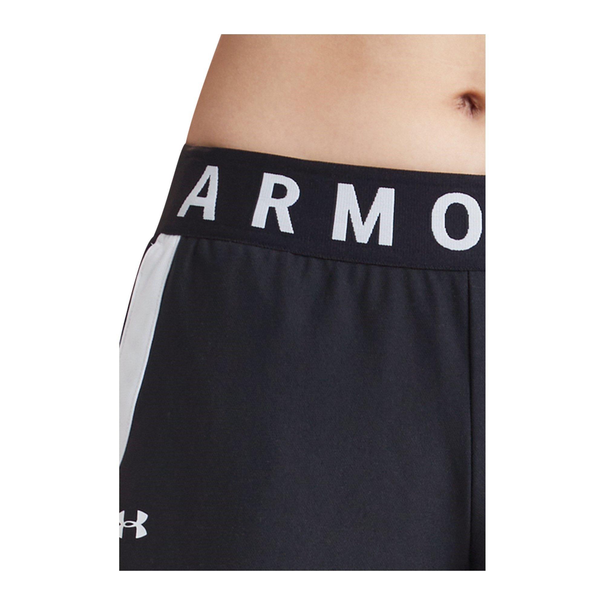 Black/White - Under Armour - Play Up 2 In 1 Womens Performance Shorts - 13