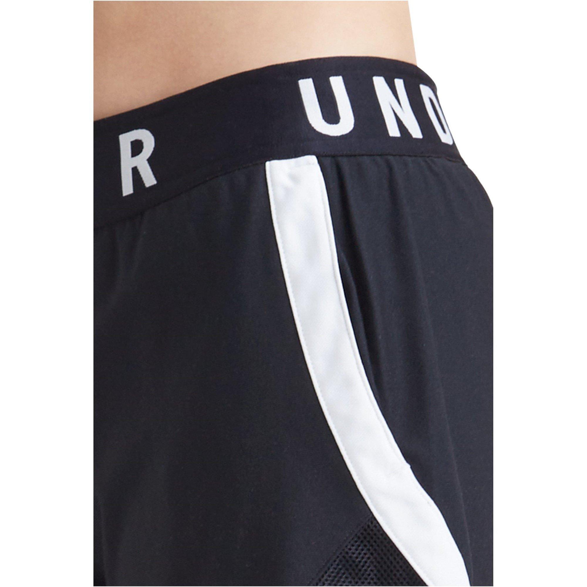 Black/White - Under Armour - Play Up 2 In 1 Womens Performance Shorts - 14