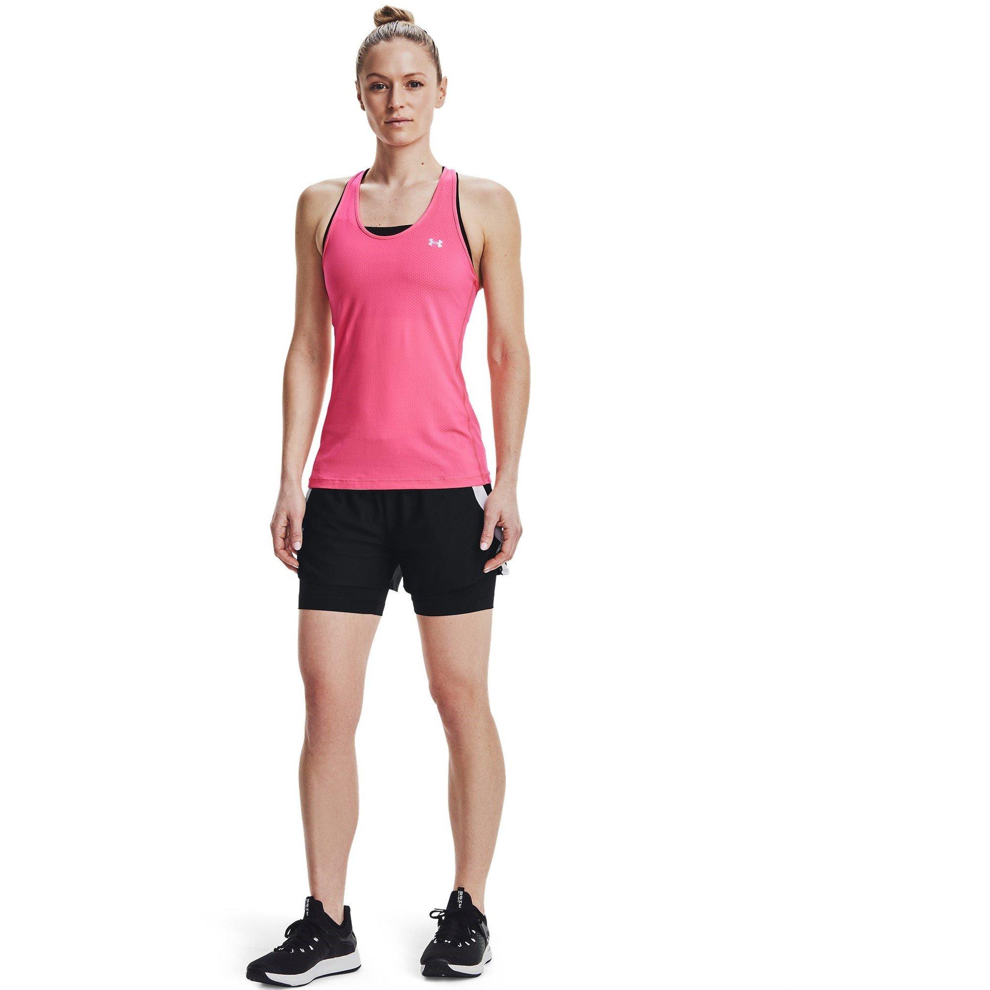 Black/White - Under Armour - Play Up 2 In 1 Womens Performance Shorts - 10