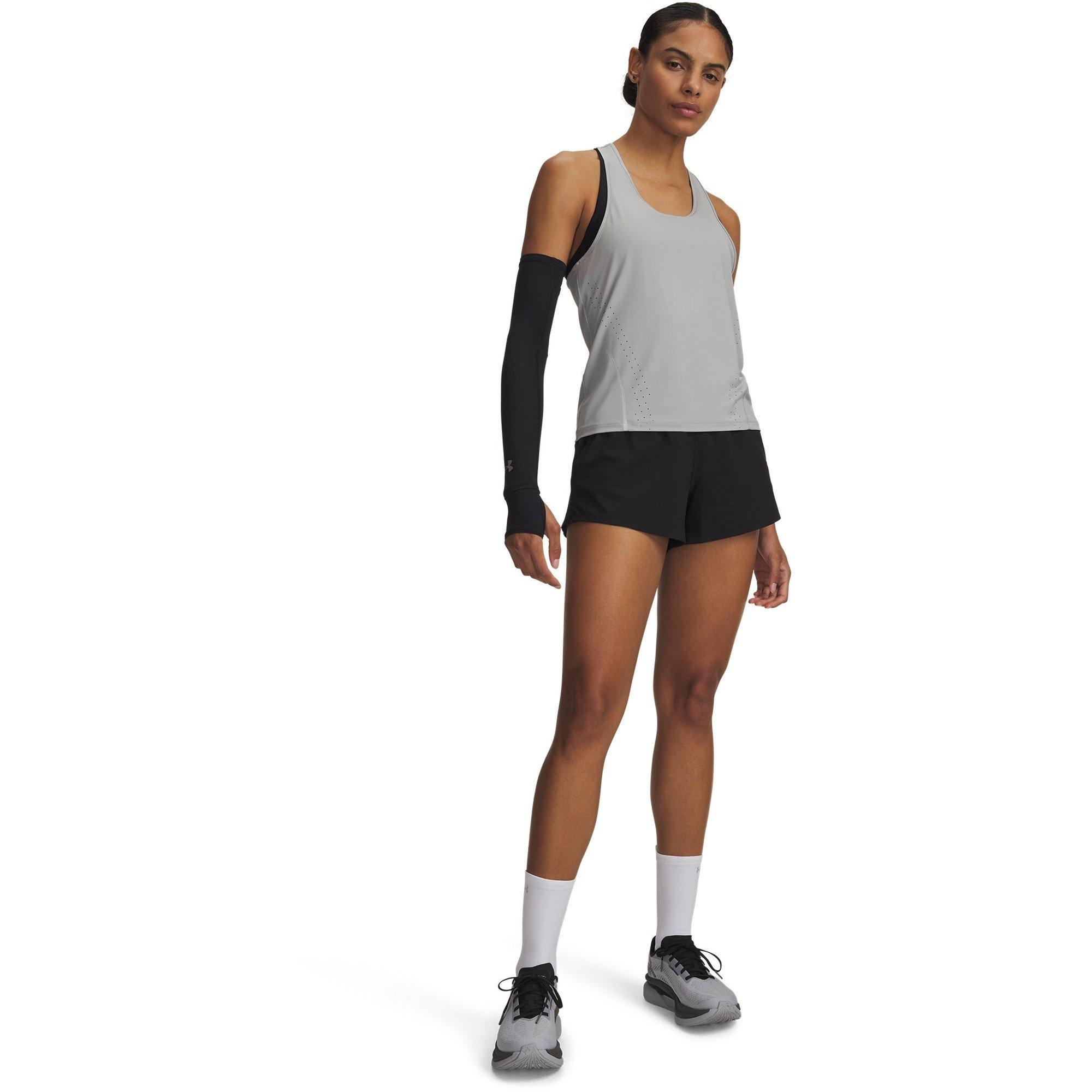 Black/Mod Gray - Under Armour - Women's Performance Gym Shorts - 4