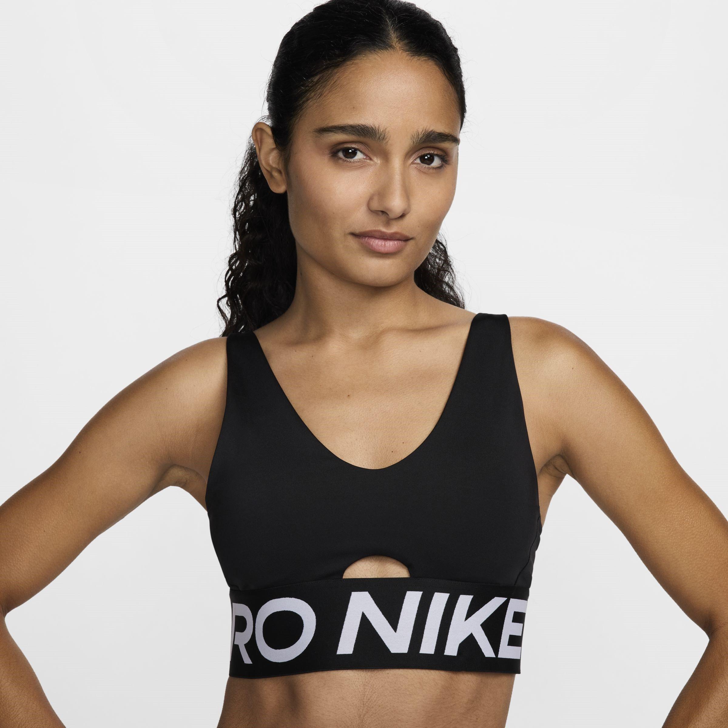 ZWART/WIT/WIT - Nike - Women's Non Wired Medium Impact Sports Bra - 3