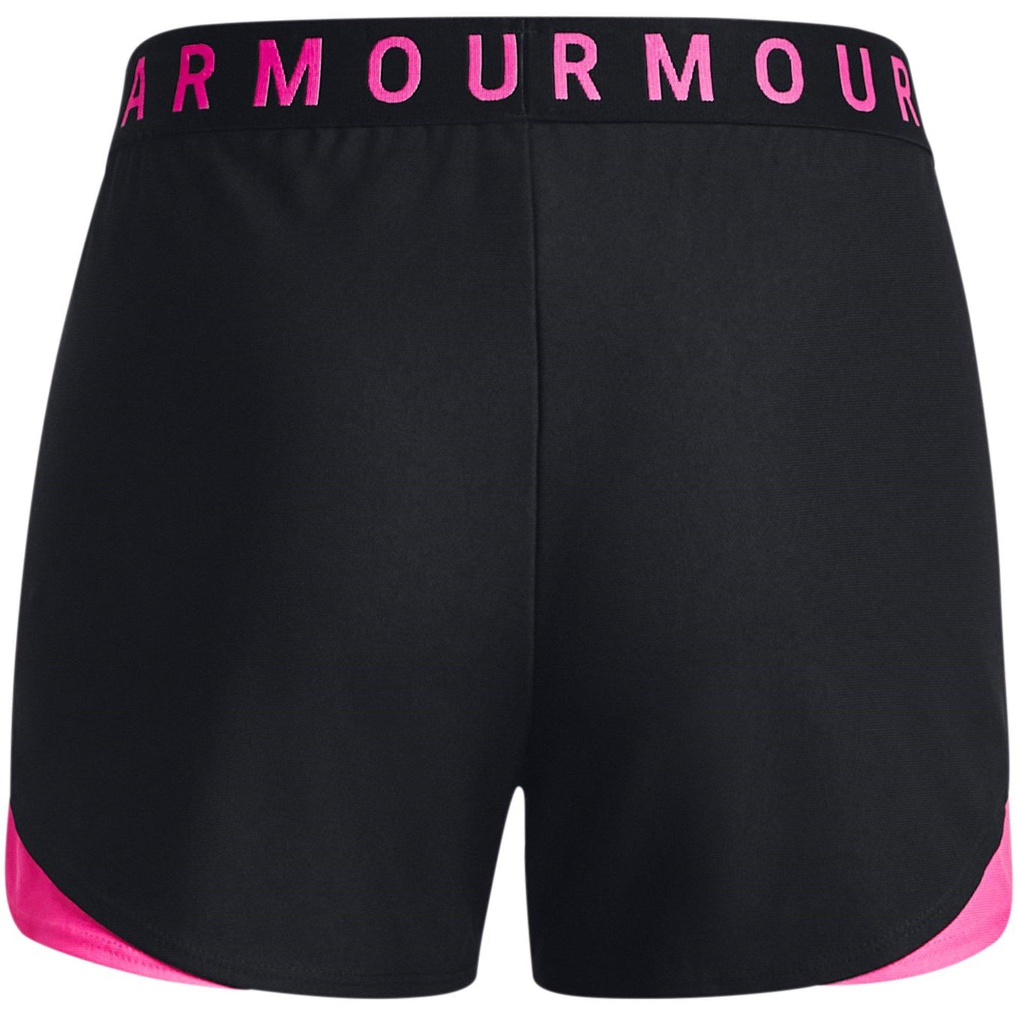 Blk/Rebel Pink - Under Armour - Play Up 3.0 Womens Shorts - 6