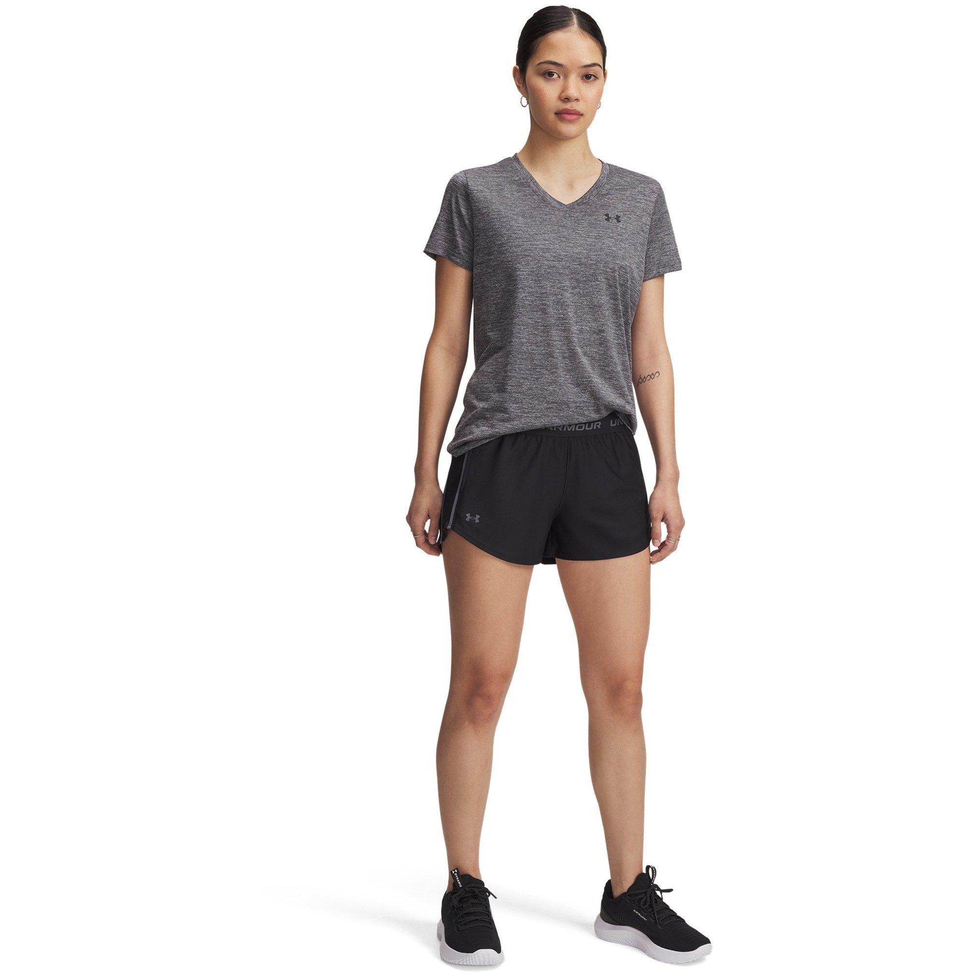 Blk/Castlerock - Under Armour - Women's Performance Gym Shorts - 3