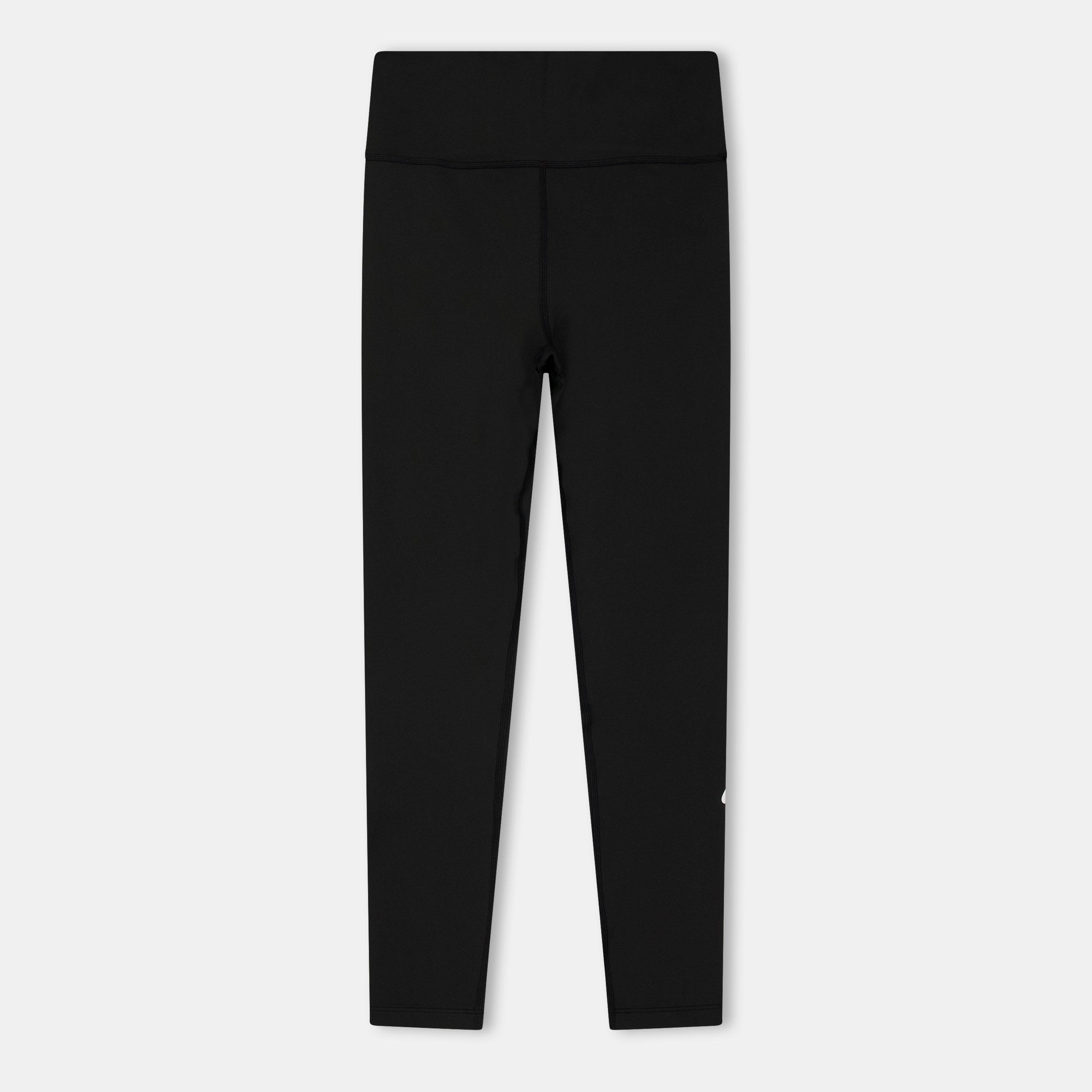 Nike Girls Dri-Fit One Big Kids' (S') Leggings - Black/White - 9-10 (M)
