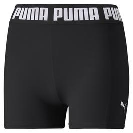Puma Shorts deportivos azules de 8 pulgadas con estampado integral de women puma