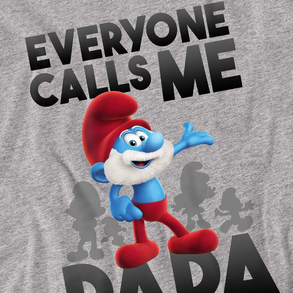 Grey - Other - Smurfs Call Me Papa Smurf Long Sleeve T-Shirt Ath - 2
