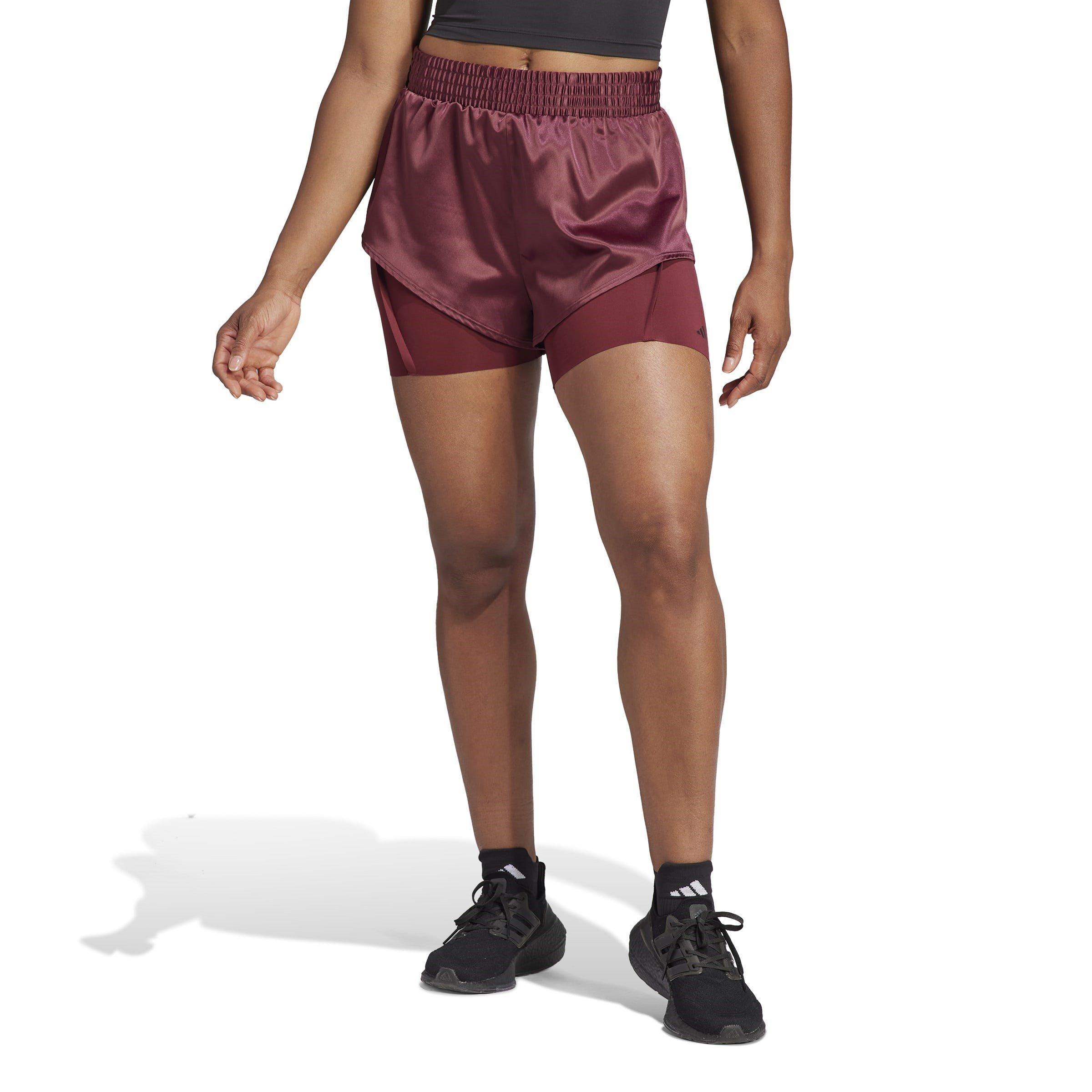 Red - adidas - Power AEROREADY 2-in-1 Shorts Womens - 2