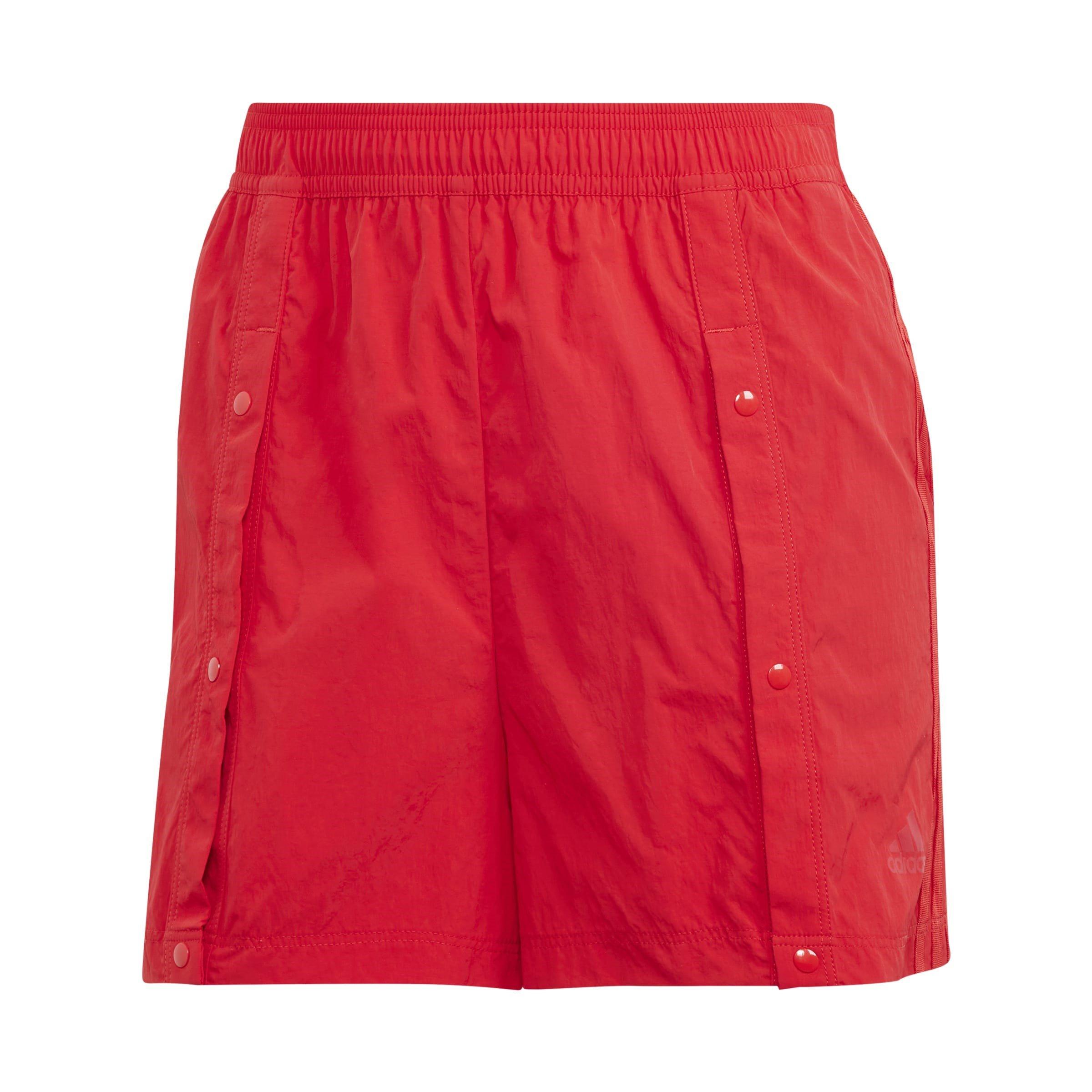 Adidas Women's Red Tiro Snap-Button Shorts - 8 (XS)