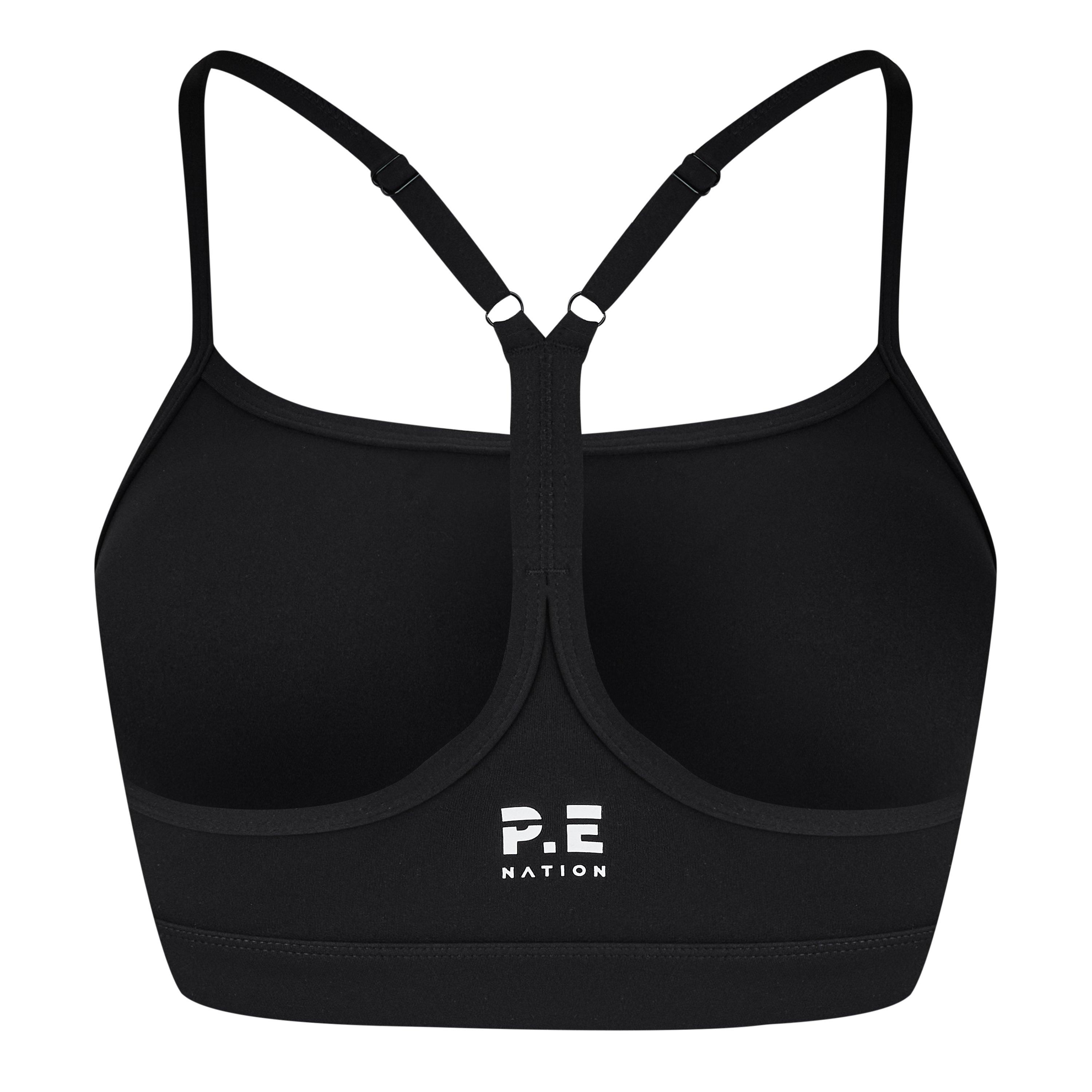PE Nation Women's Signature Moisture Wicking Medium Impact Sports Bra ...