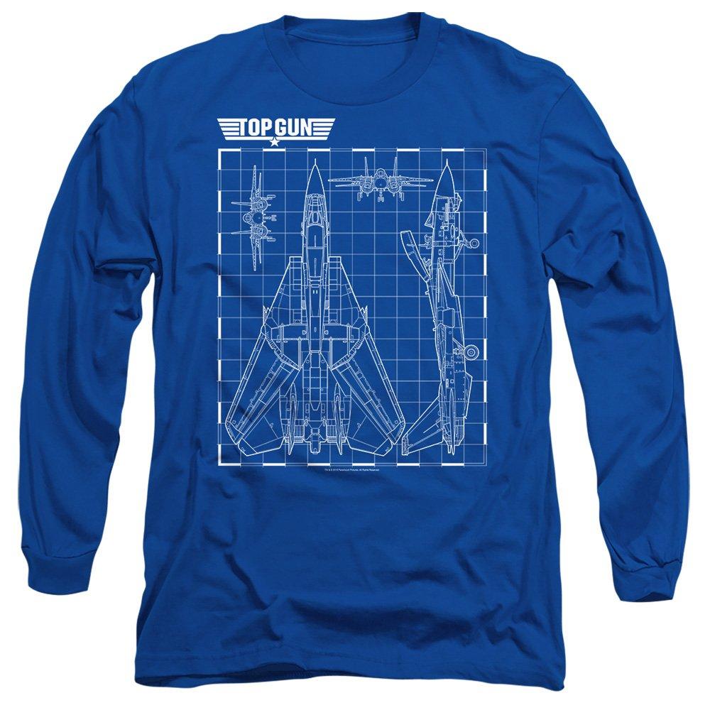 Top Gun Schematic Long Sleeve T-Shirt Royal