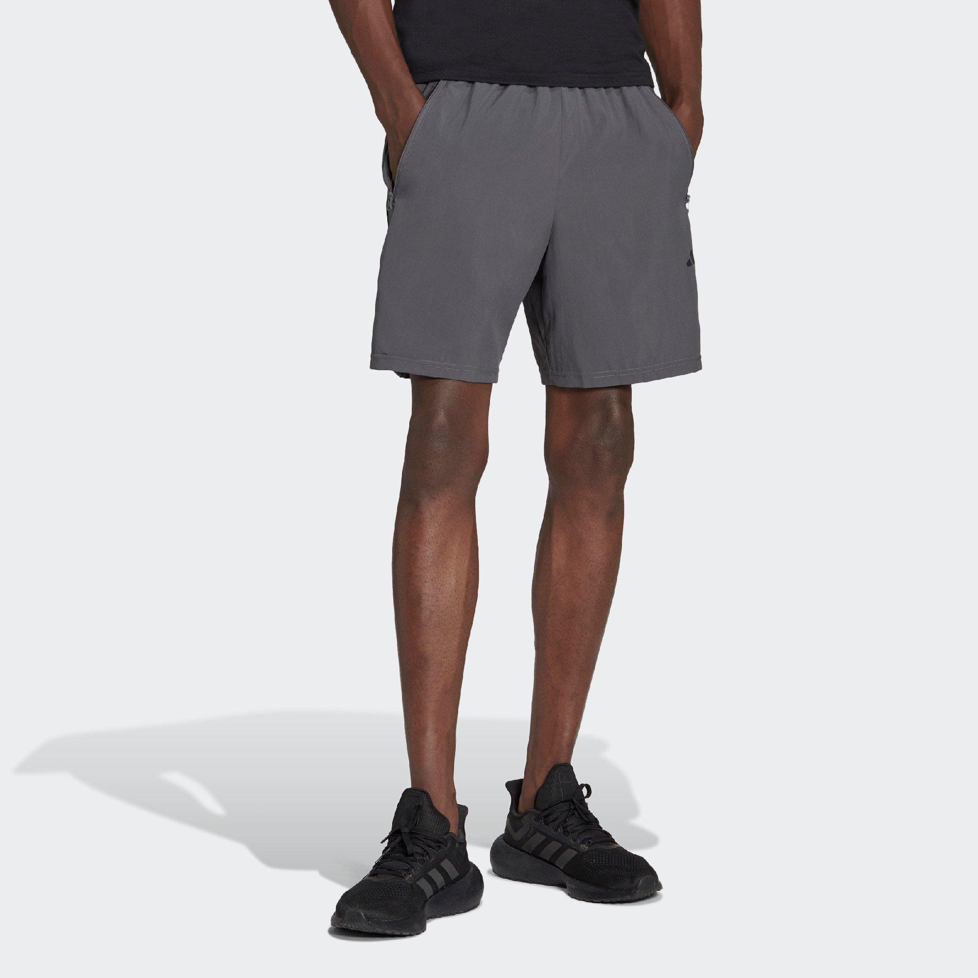 Grey Five/Black - adidas - Train Essentials Mens Woven Performance Shorts - 2